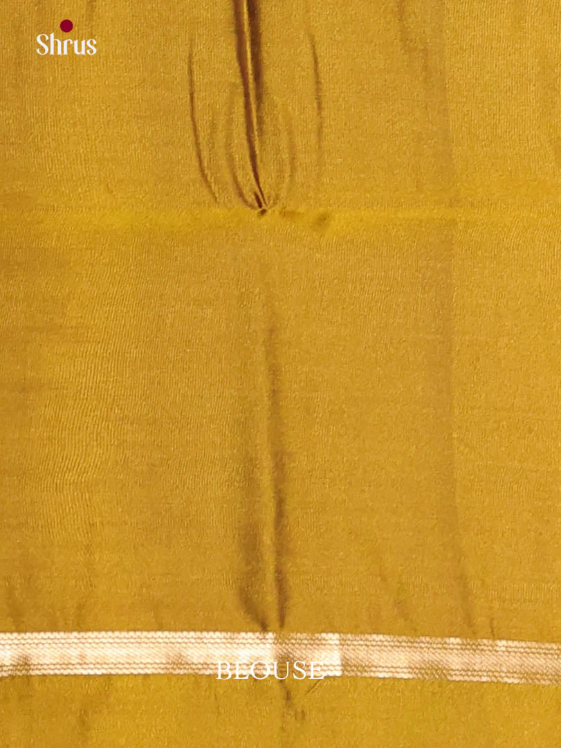 Purple & Mehandi Green- Semi Softsilk Saree