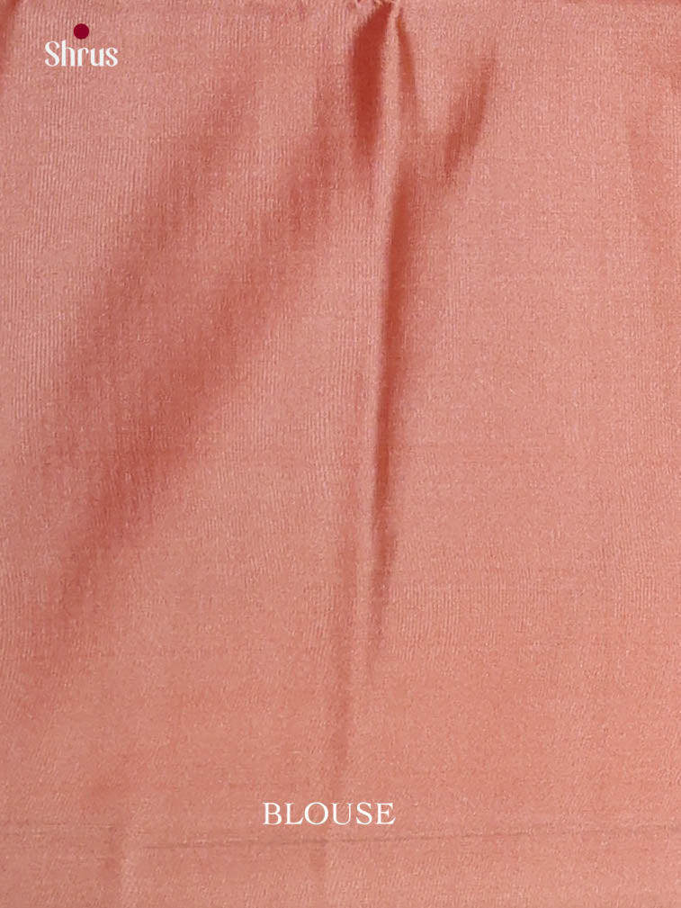 Red & Dusty Brown - Semi Softsilk Saree