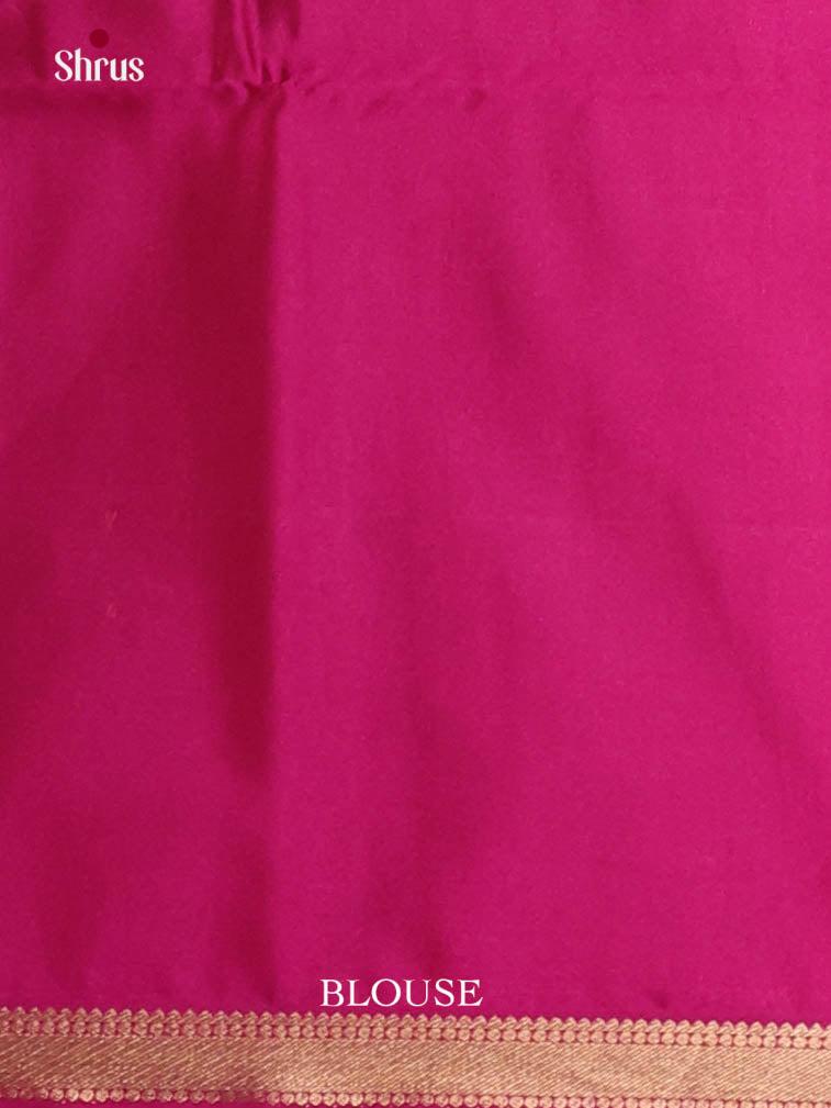 Pink - Semi Softsilk Saree
