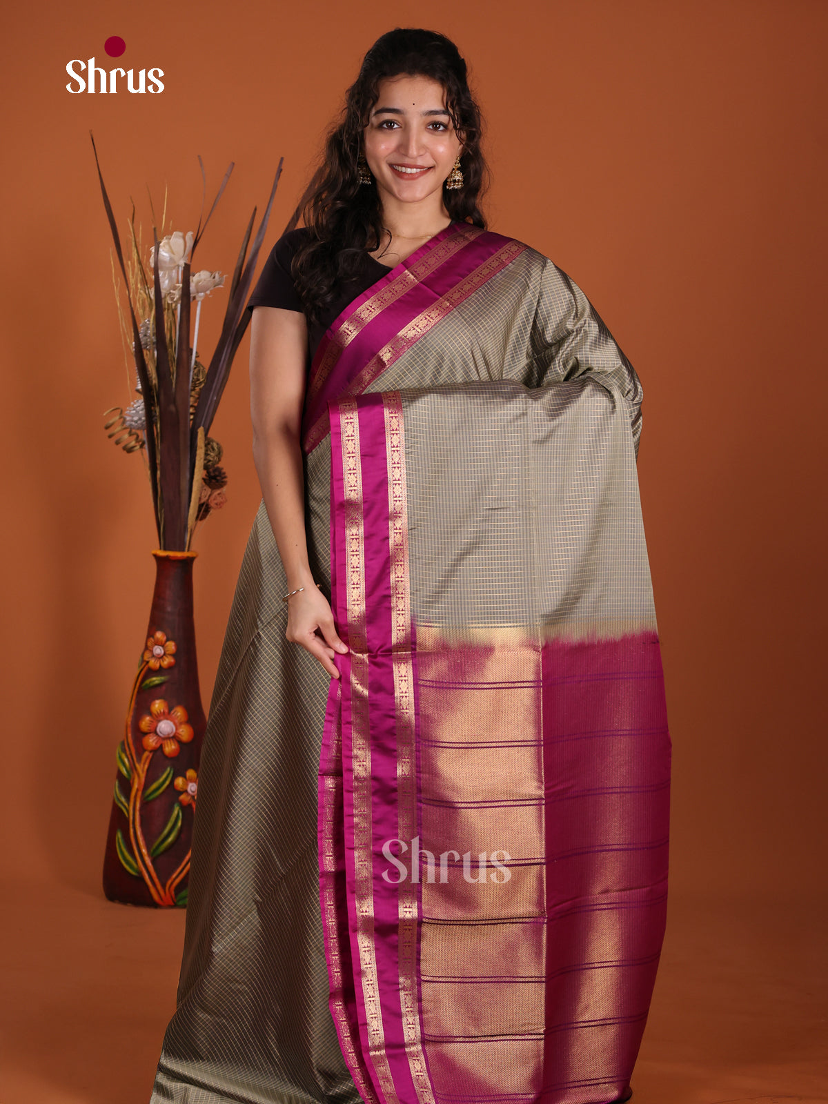 DKS14110 - Semi Softsilk Saree