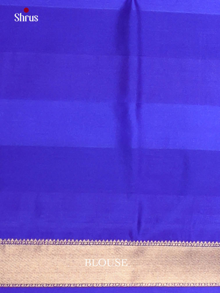 Green & Blue - Semi Softsilk Saree - Shop on Shrus.com