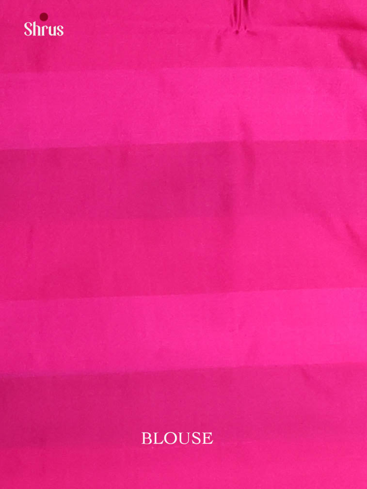 Green & Pink- Semi Softsilk Saree