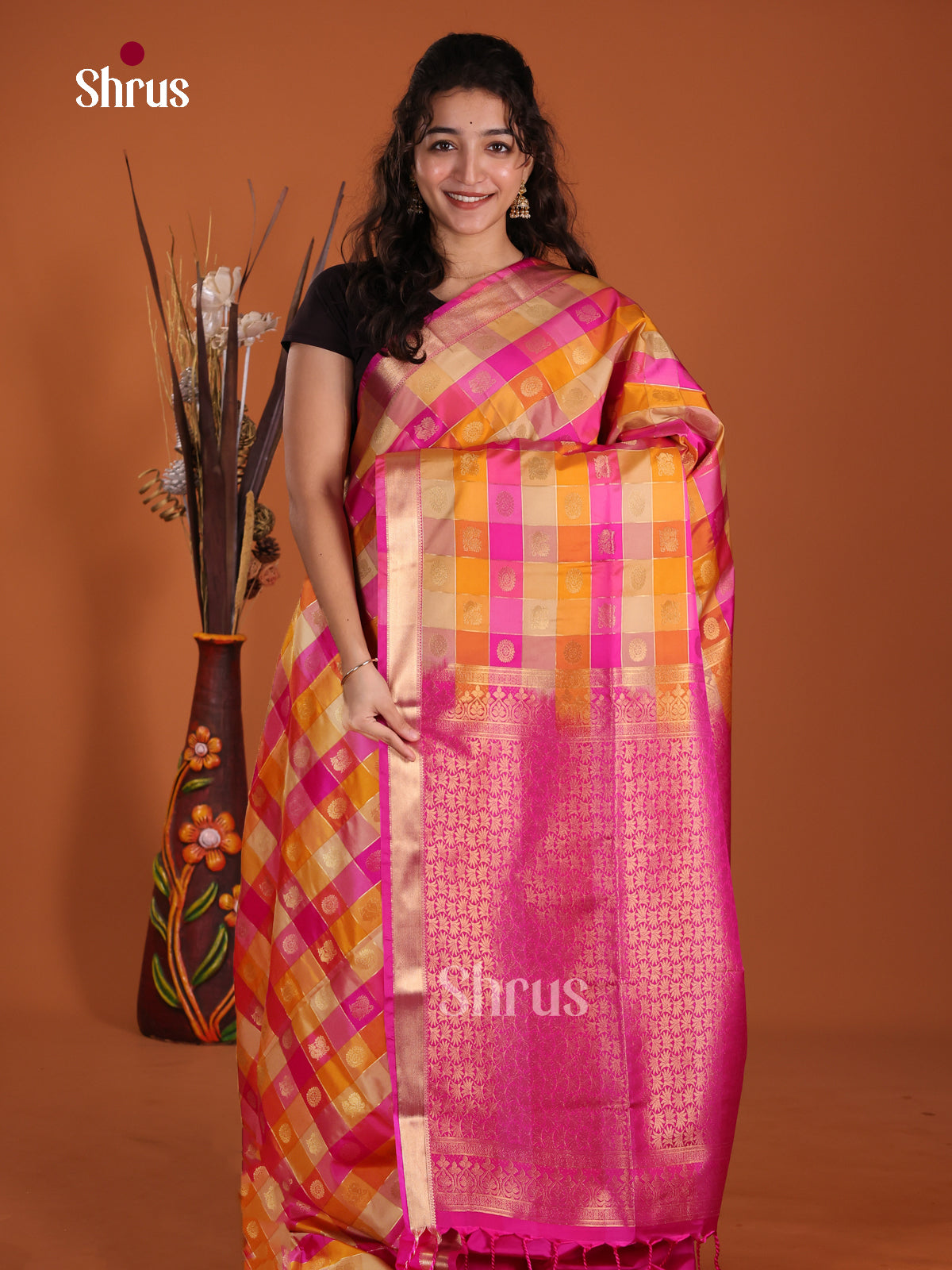 DKS14123 - Semi Softsilk Saree