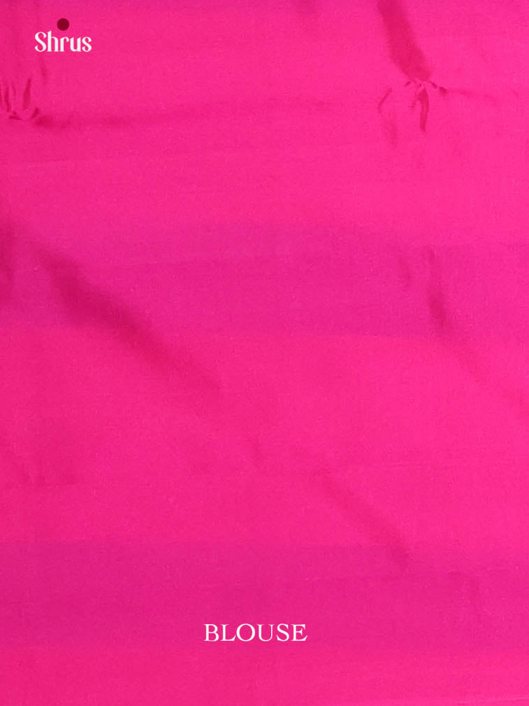 Yellow & Pink - Semi Softsilk Saree