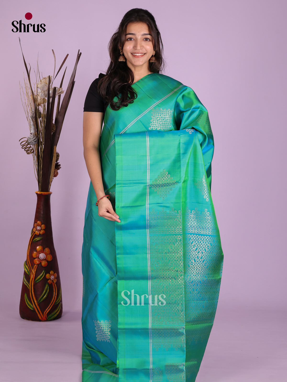DKS15087 - Soft Silk (HR) Saree - Shop on Shrus.com