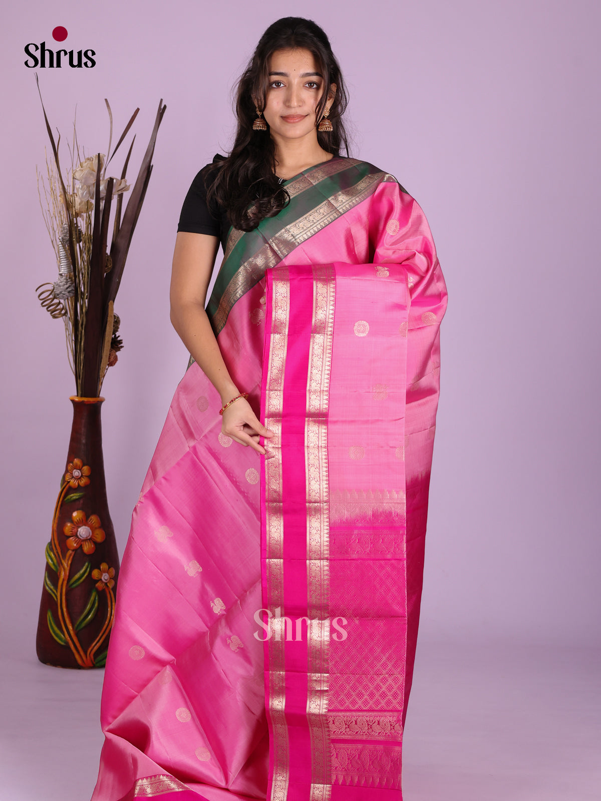 DKS15099 - Soft Silk (HR) Saree - Shop on Shrus.com