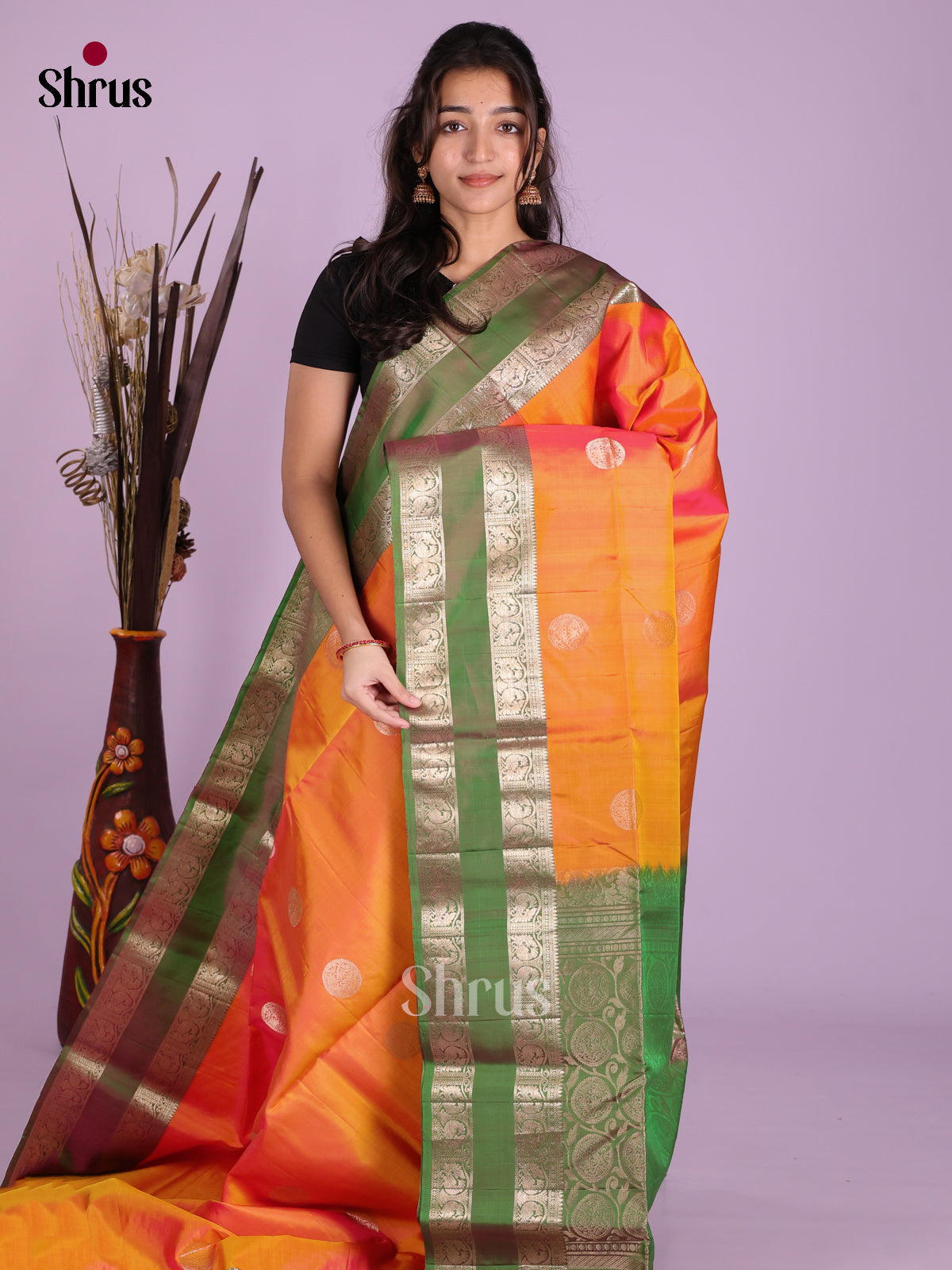 DKS15104 - Soft Silk (HR) Saree - Shop on Shrus.com