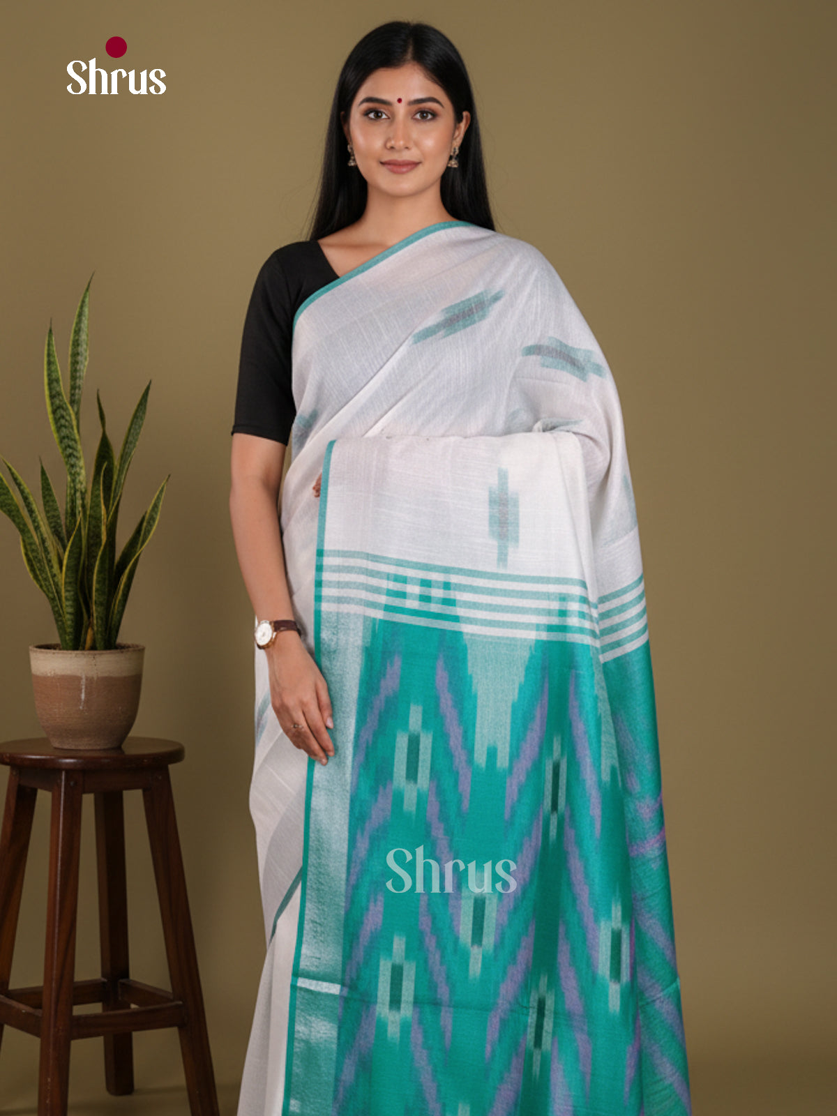 DKS17009 - Semi Ikkat Saree