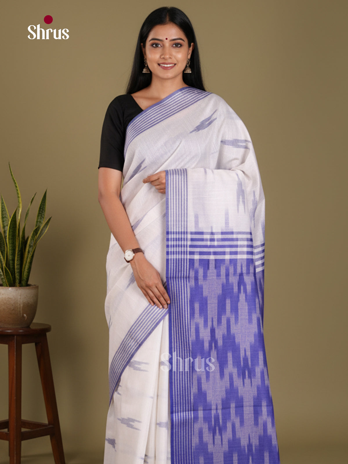 DKS17020 - Semi Ikkat Saree