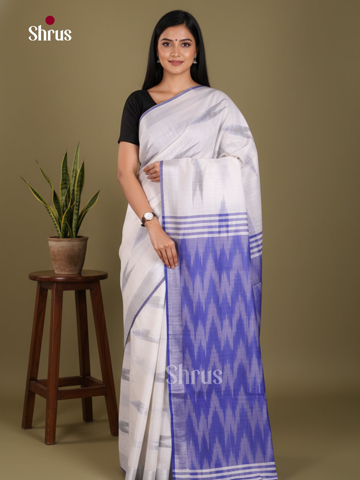 DKS17085 - Semi Ikkat Saree