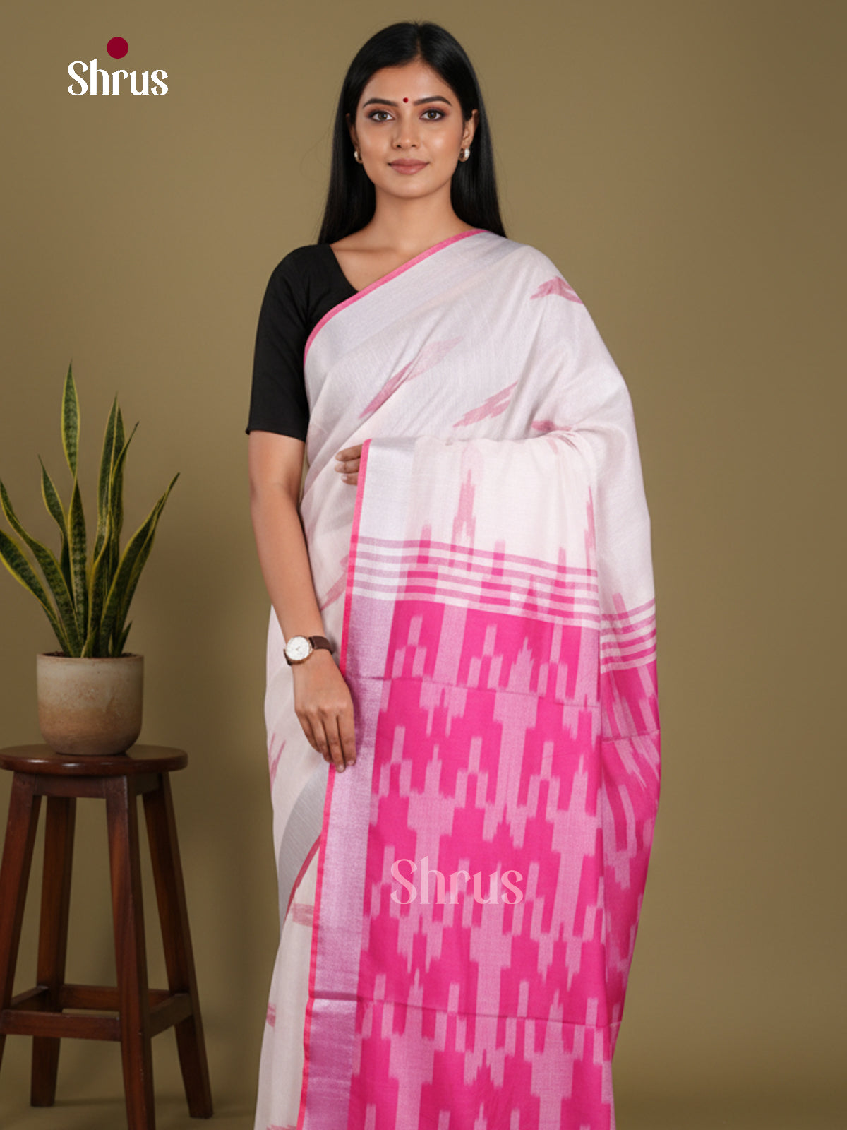 DKS17098 - Semi Ikkat Saree