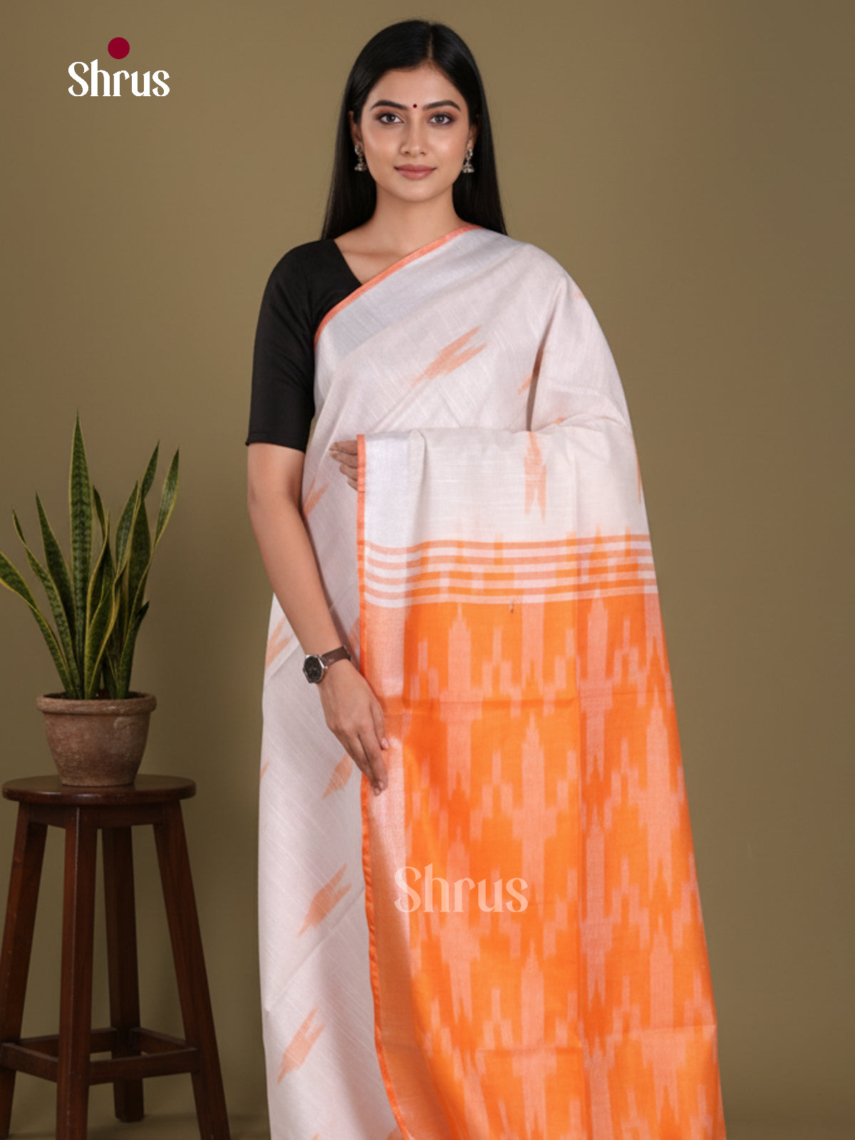 DKS17099 - Semi Ikkat Saree