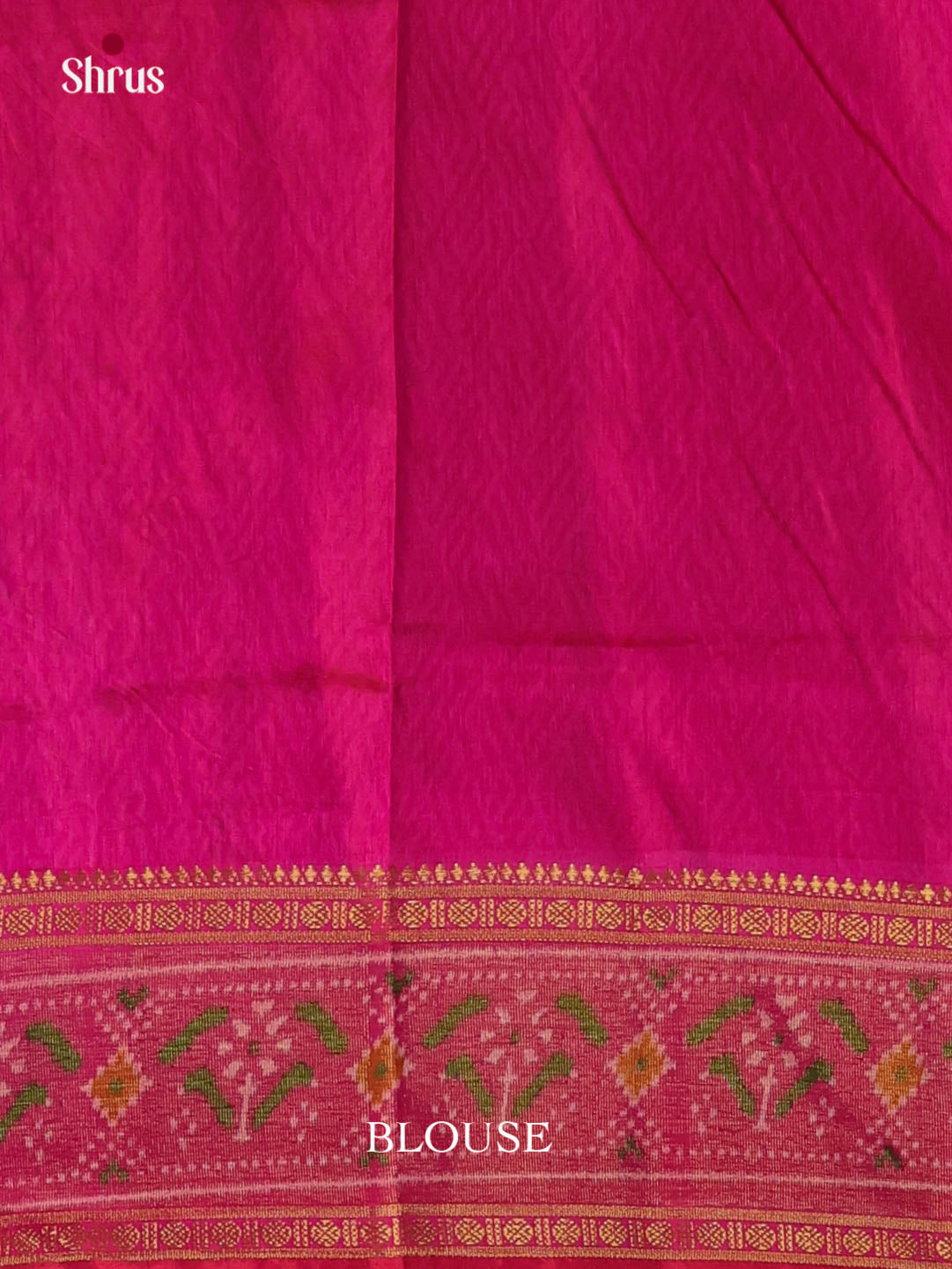 Purple & Pink- Semi Patola Saree - Shop on Shrus.com