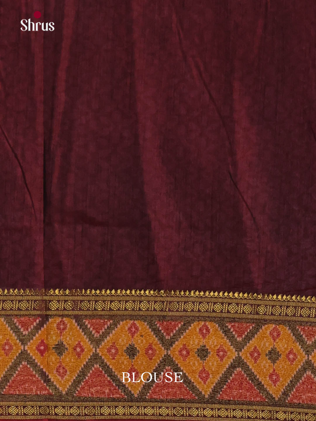 Red & Maroon - Semi Patola Saree