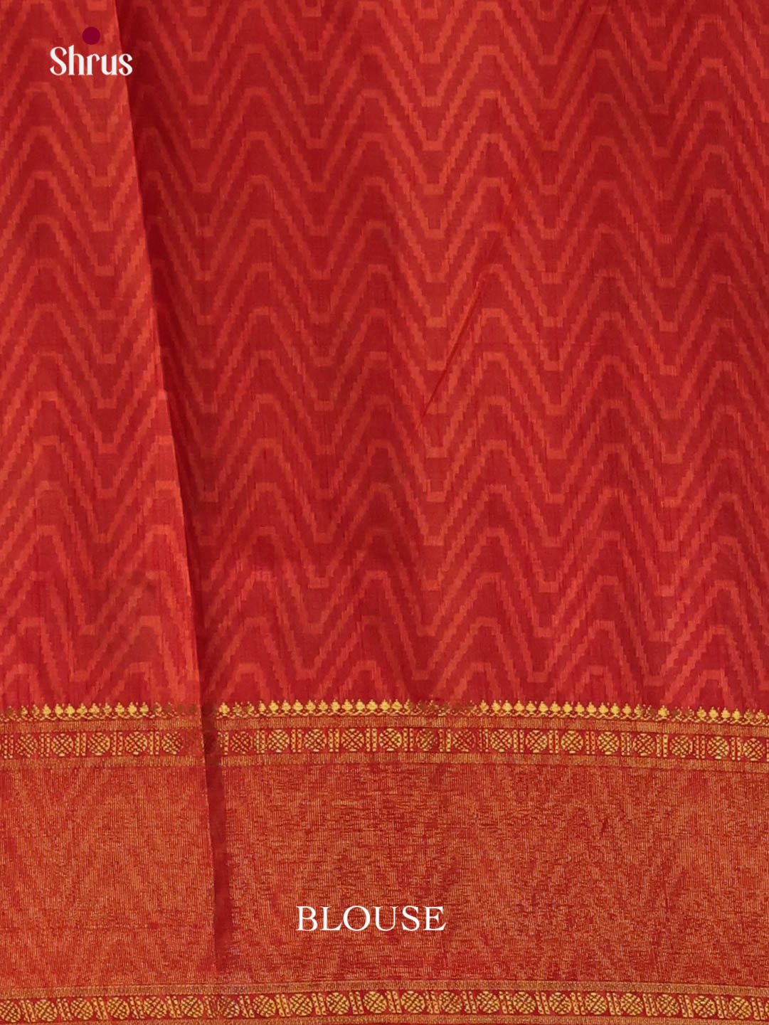Mustard & Brick- Semi Patola Saree