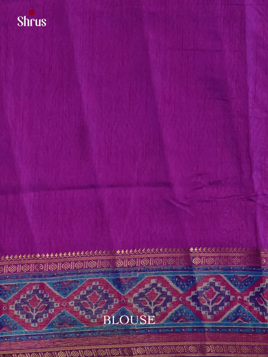 Blue & Purple - Semi Patola Saree