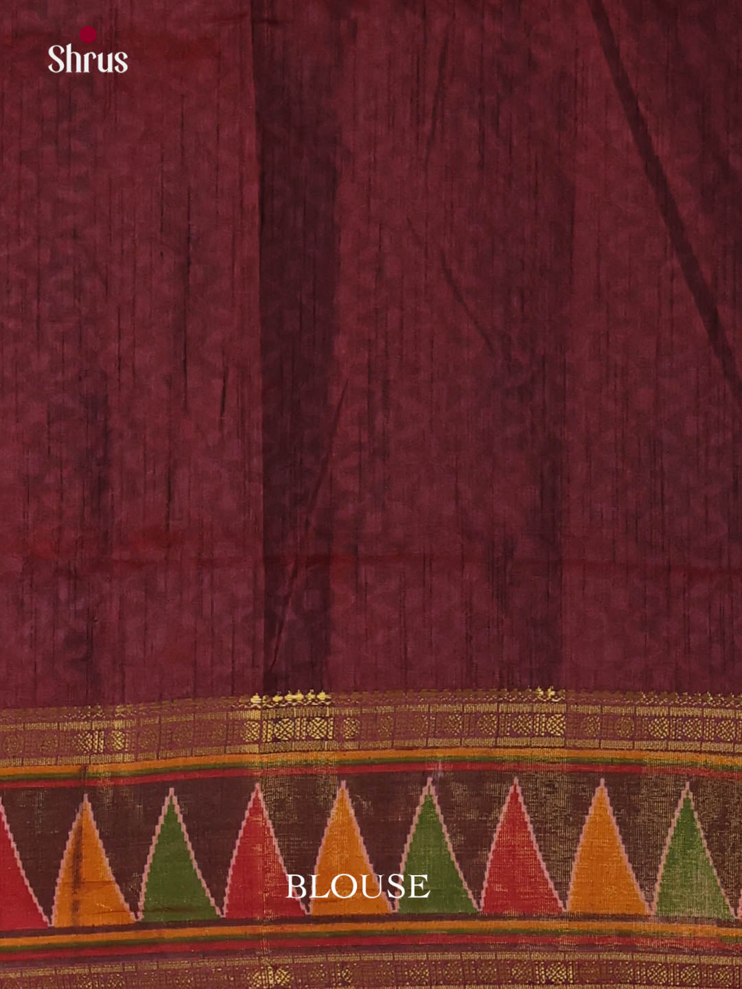 Red & Maroon - Semi Patola Saree - Shop on Shrus.com