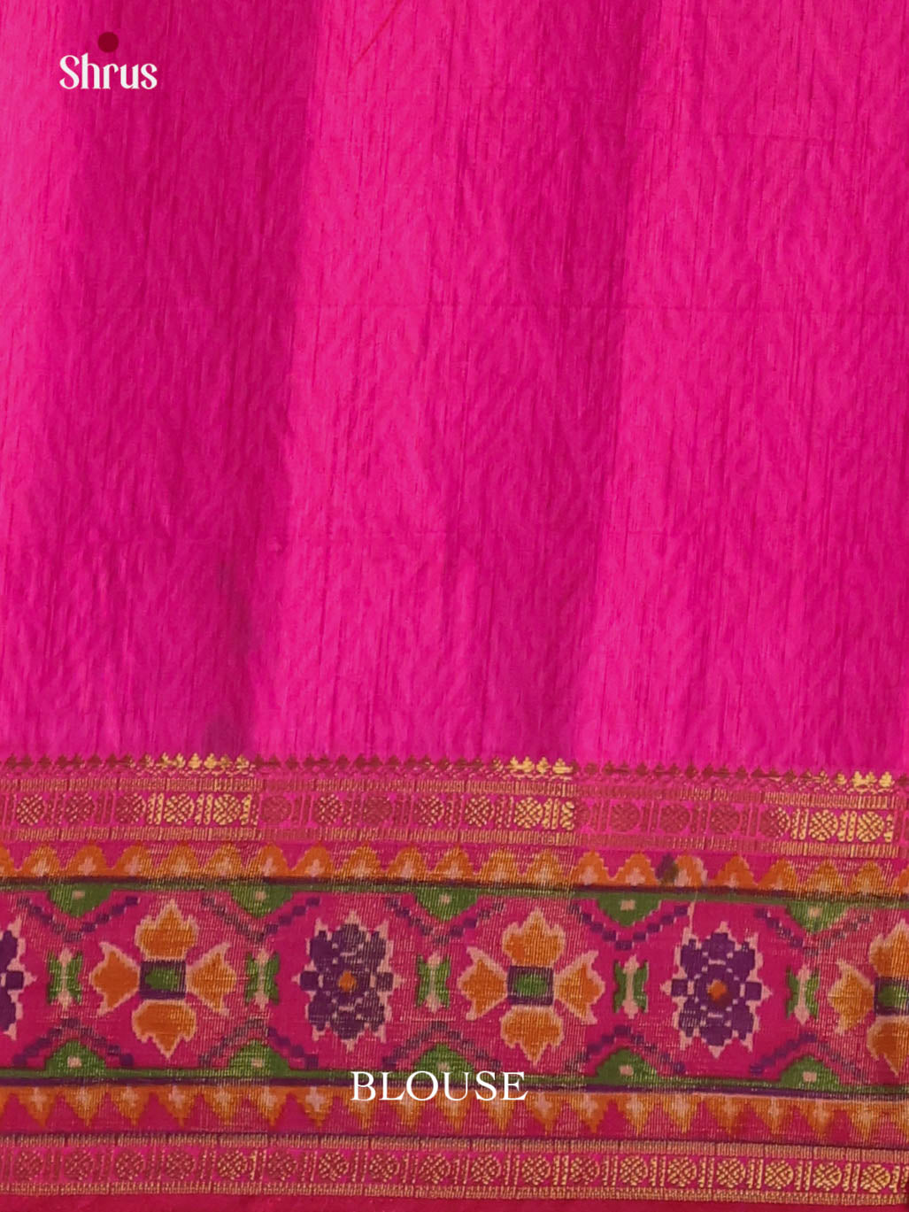 Purple & Pink- Semi Patola Saree