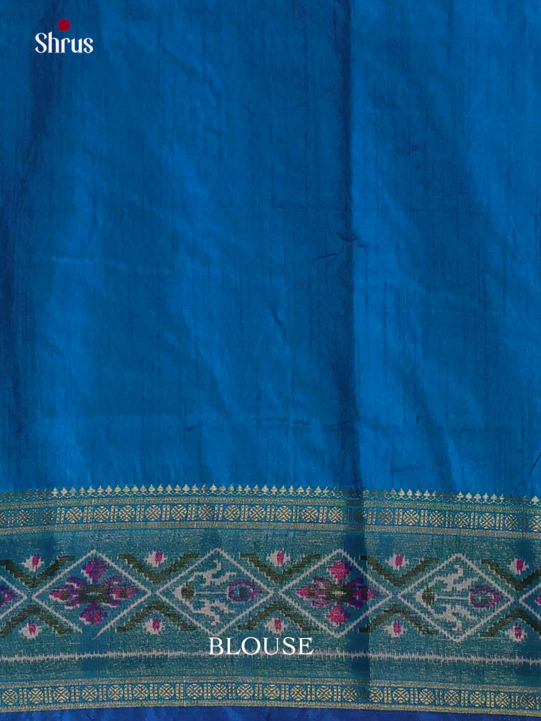Blue - Semi Patola Saree