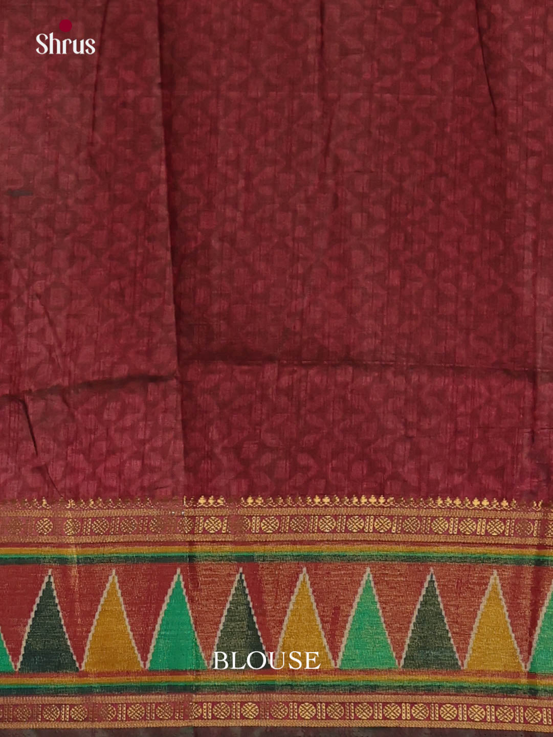 Green & Maroon - Semi Patola Saree - Shop on Shrus.com
