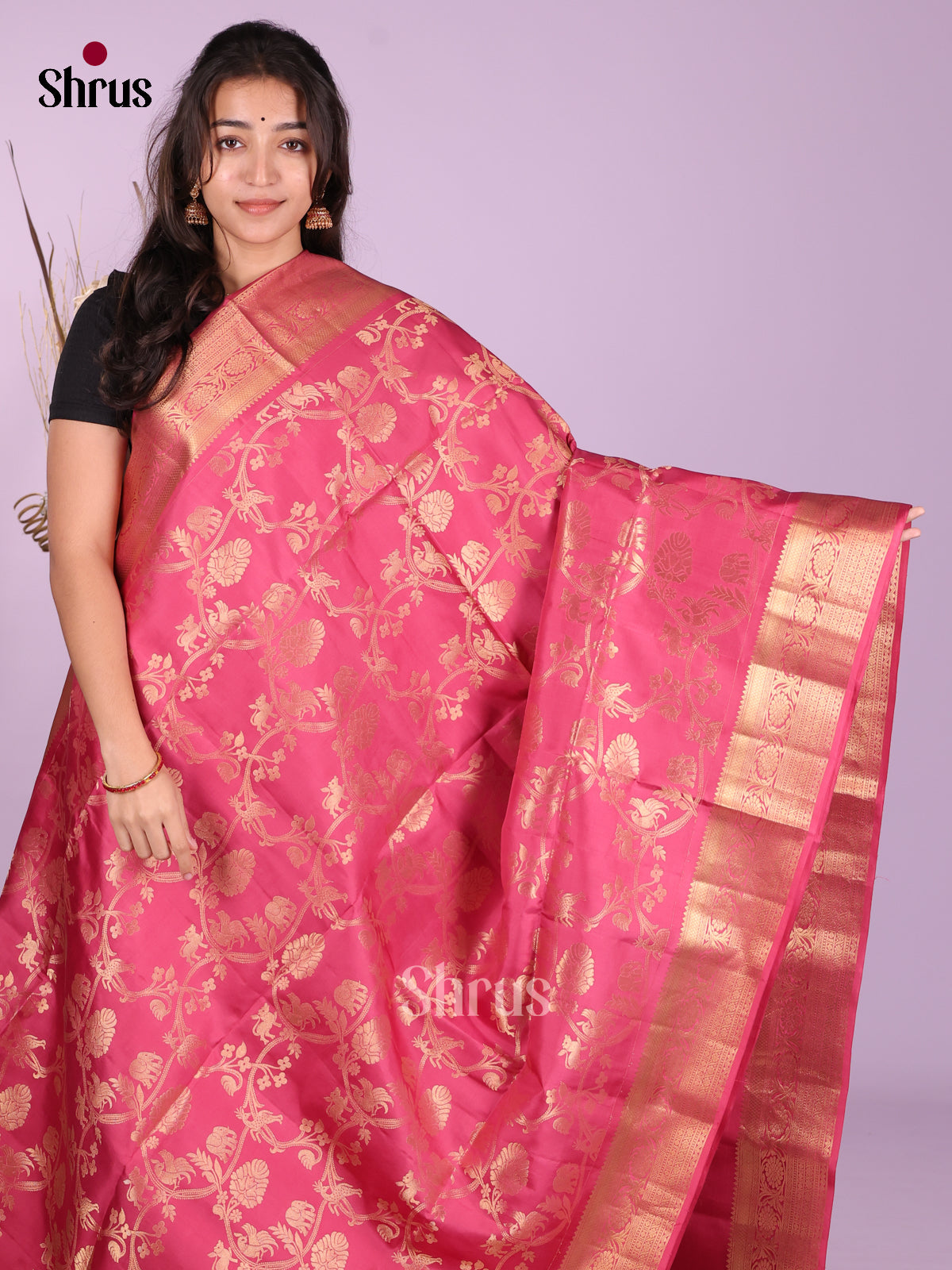 DKS19022 - Soft Silk (HR) Saree - Shop on Shrus.com