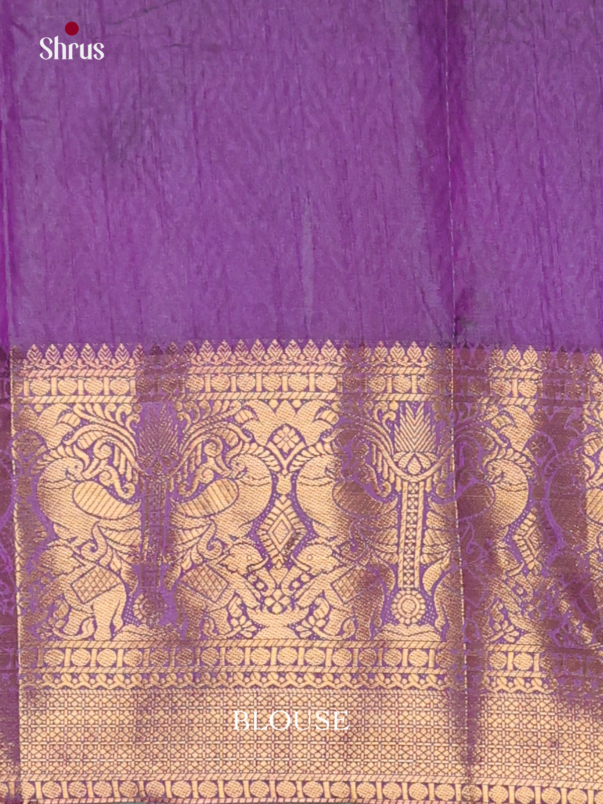 Blue & Purple - Semi Patola Saree