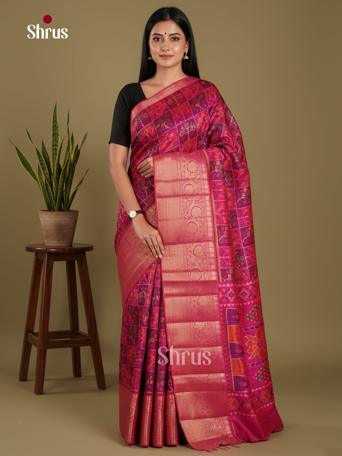 DKS21023 - Semi Patola Saree