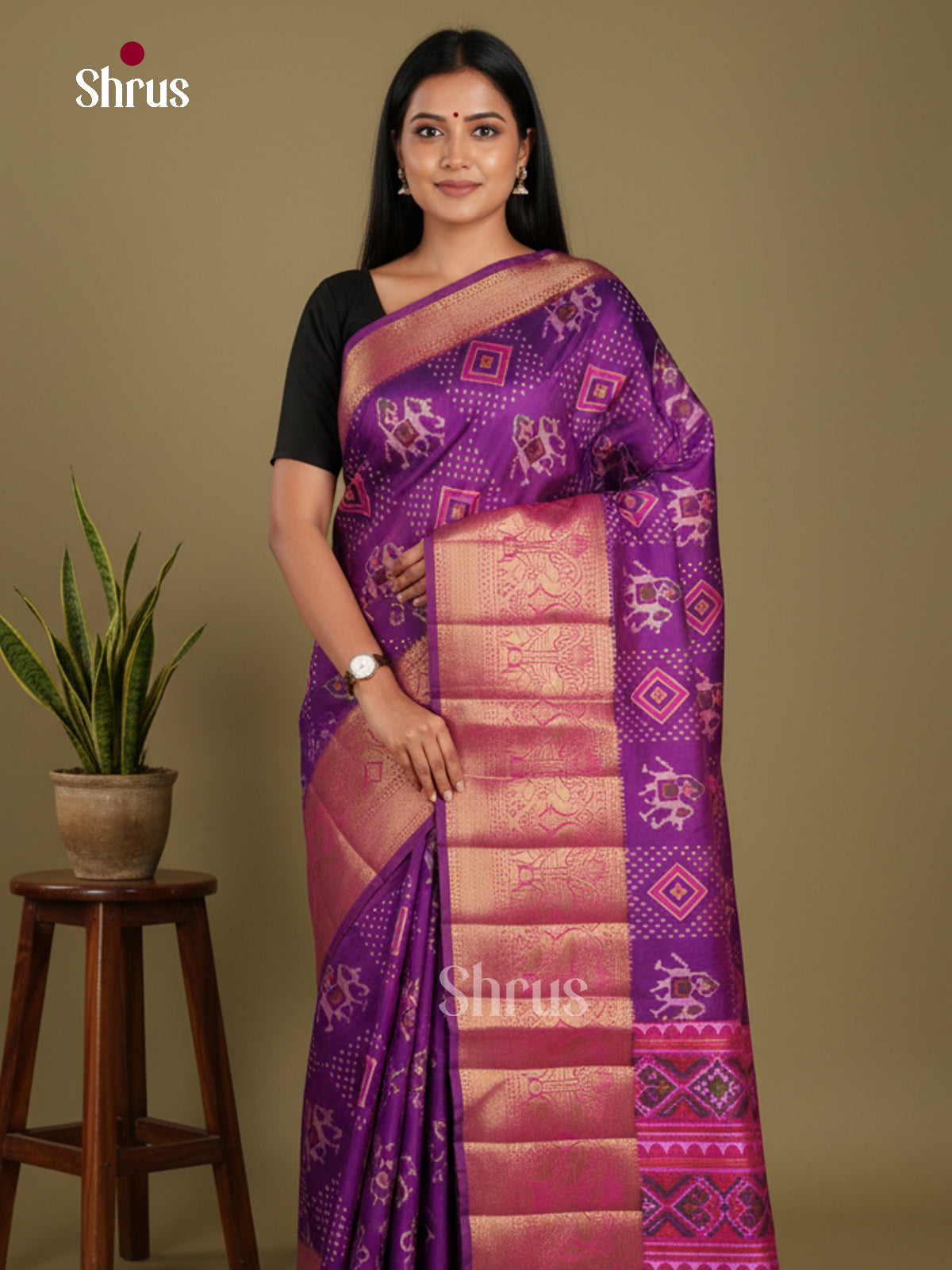 DKS21032 - Semi Patola Saree