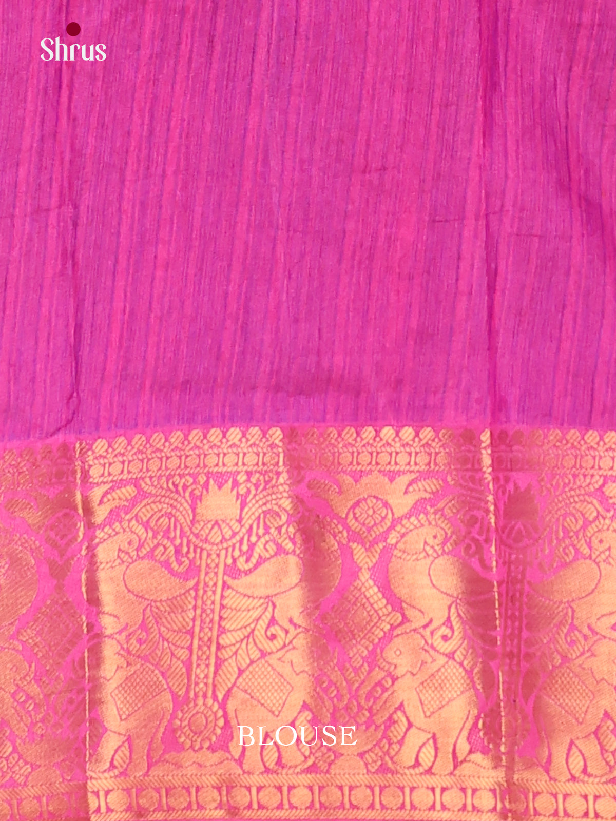 Purple & Pink- Semi Patola Saree
