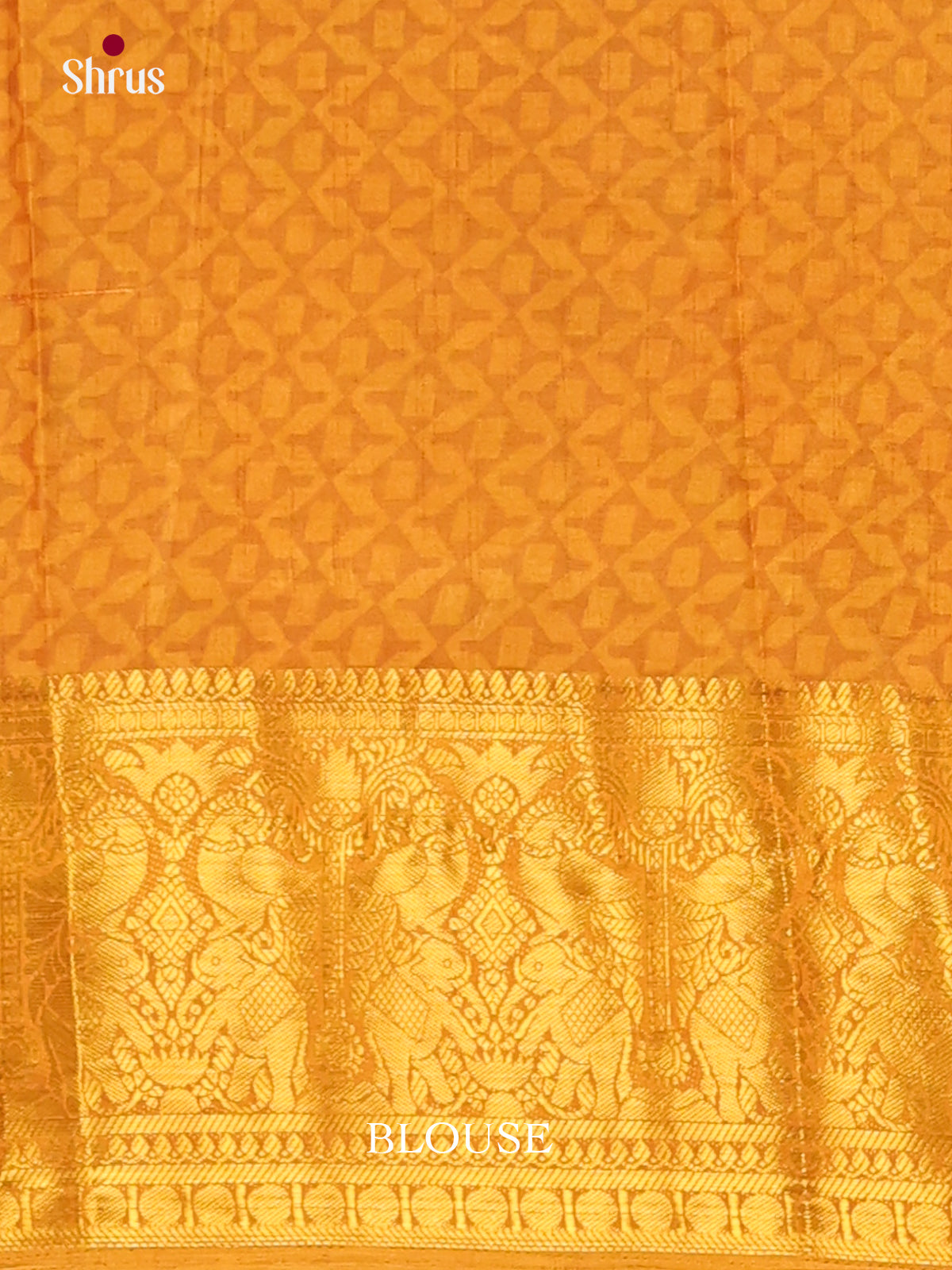 Green & Mustard - Semi Patola Saree