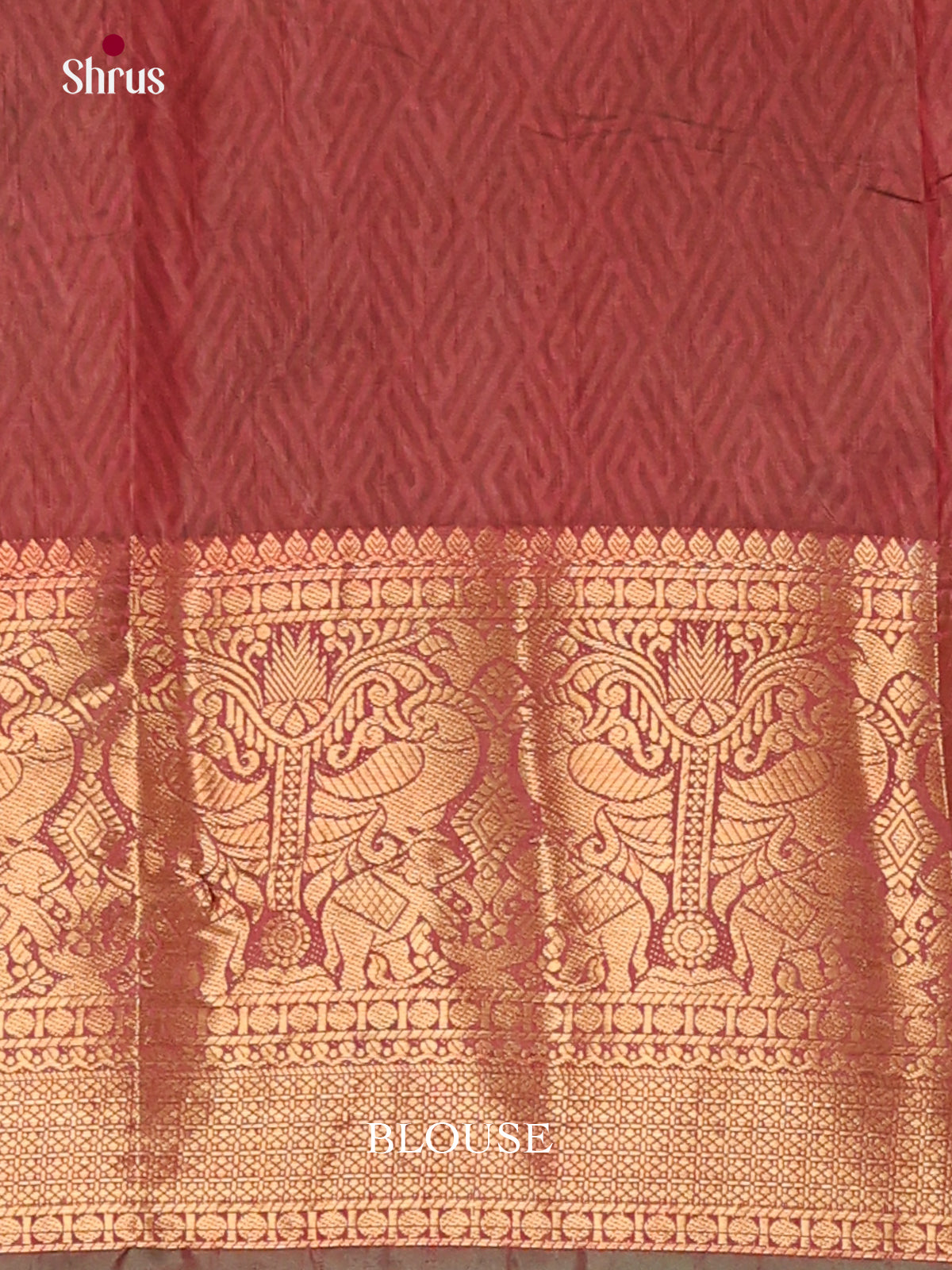Green & Maroon - Semi Patola Saree