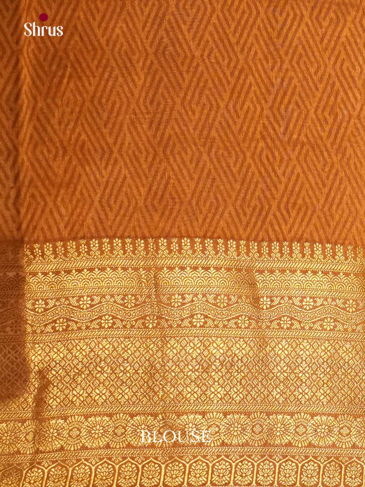 Mustard & Blue- Semi Patola Saree