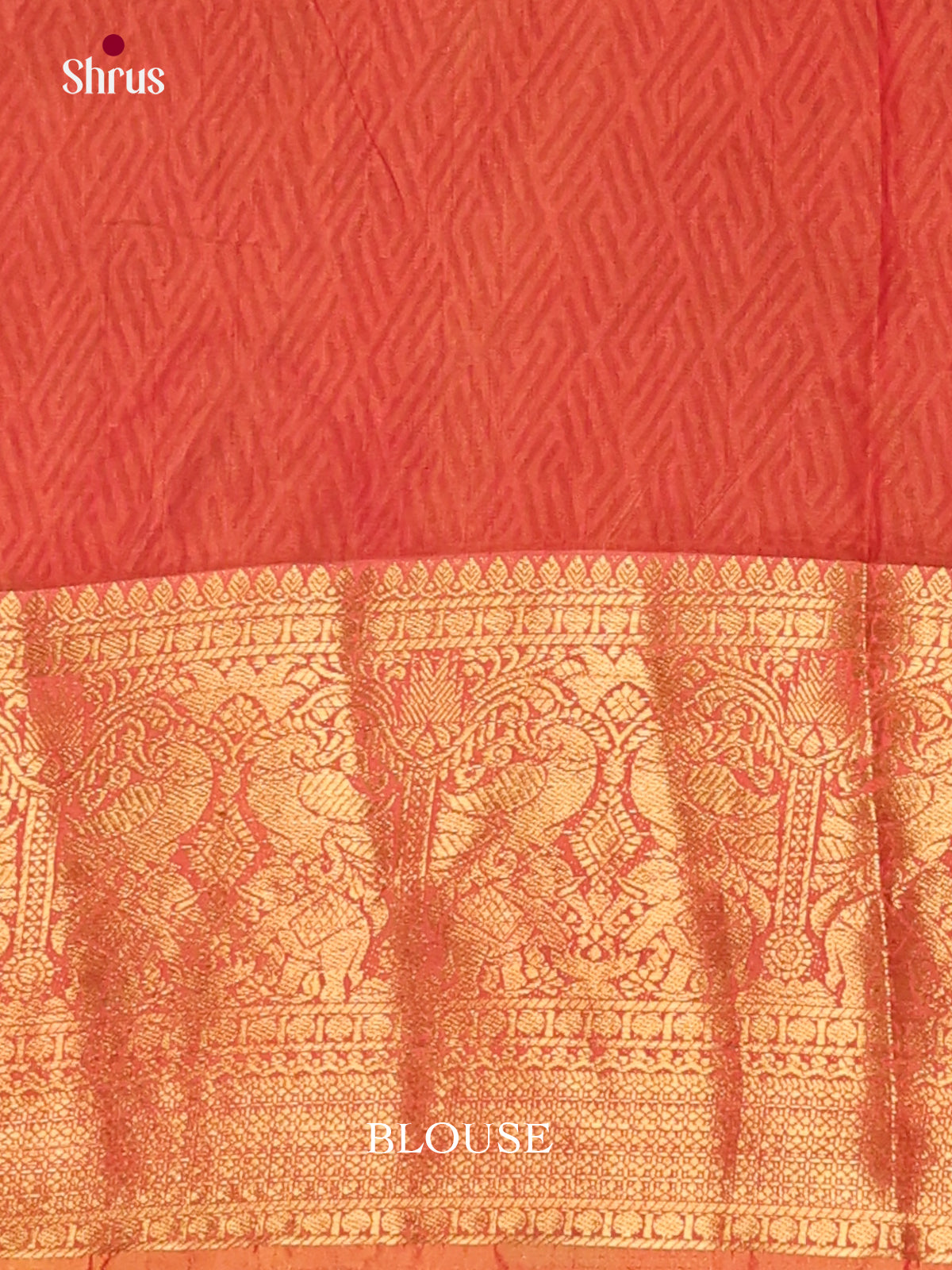 Mustard & Brick- Semi Patola Saree