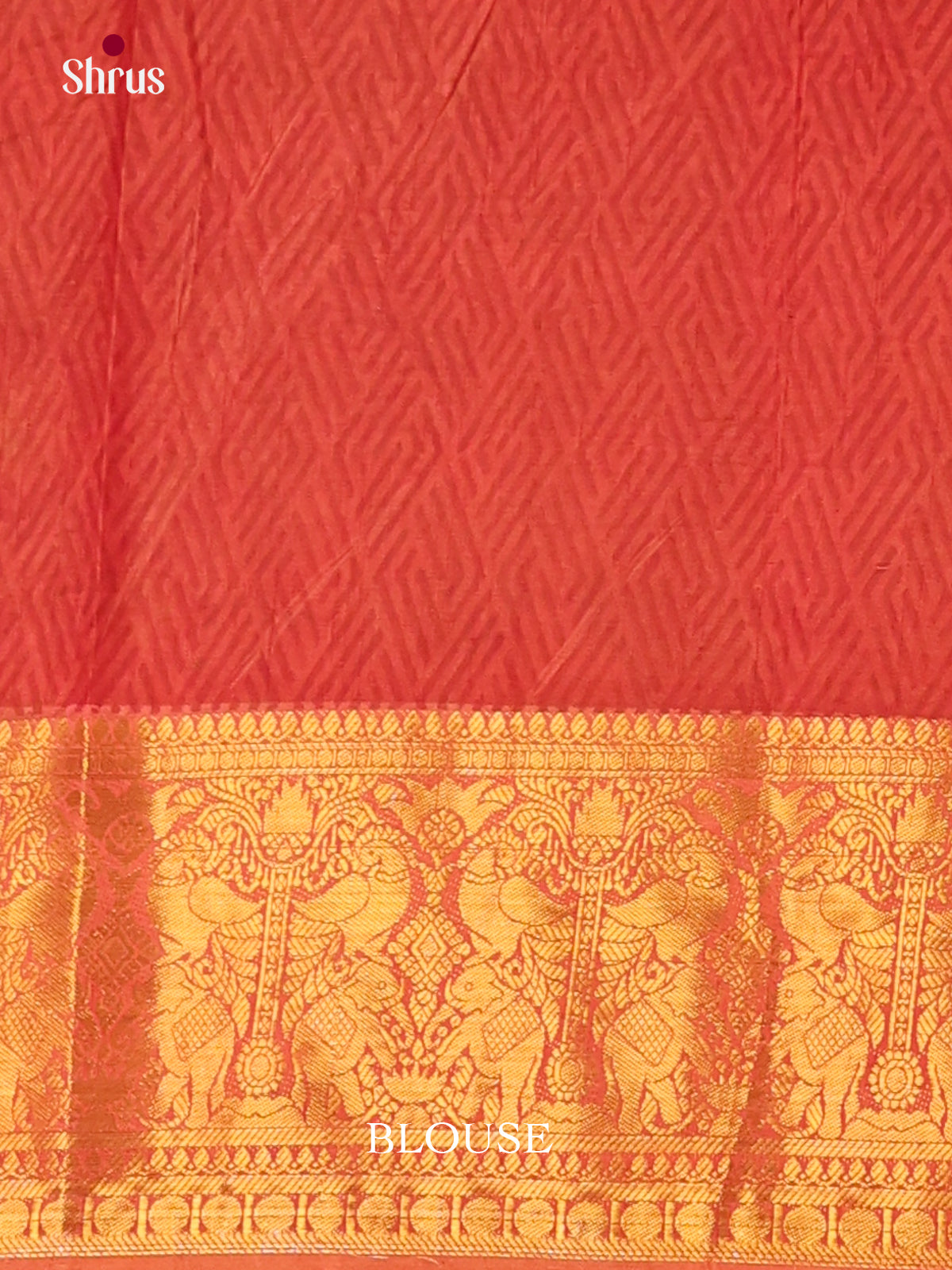 Mustard & Brick - Semi Patola Saree