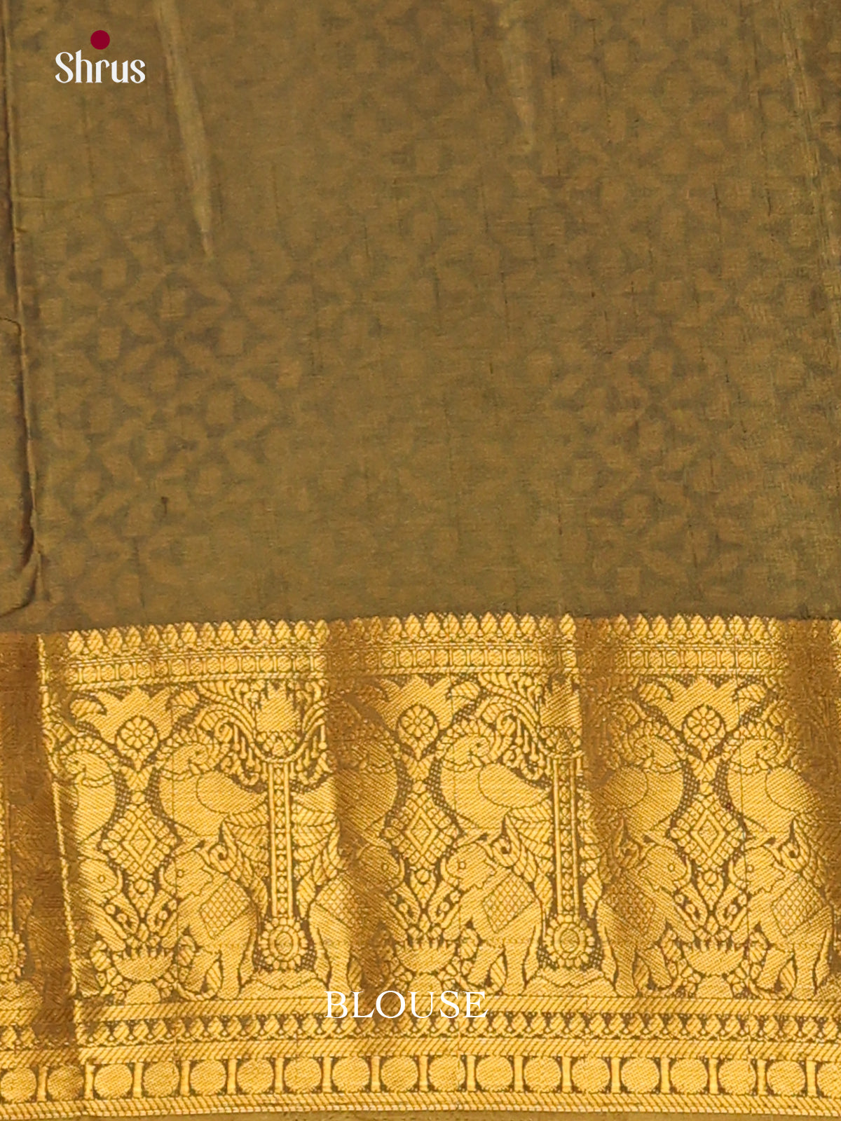 Mustard & Green - Semi Patola Saree - Shop on Shrus.com