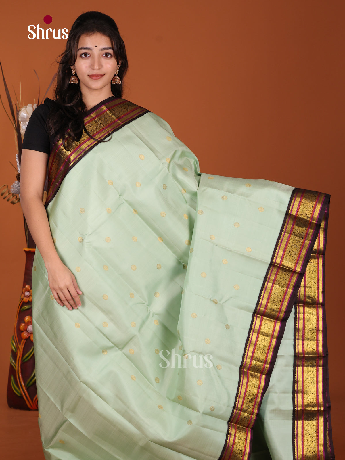 DKS22232 - Kanchipuram Korvai Plain Saree