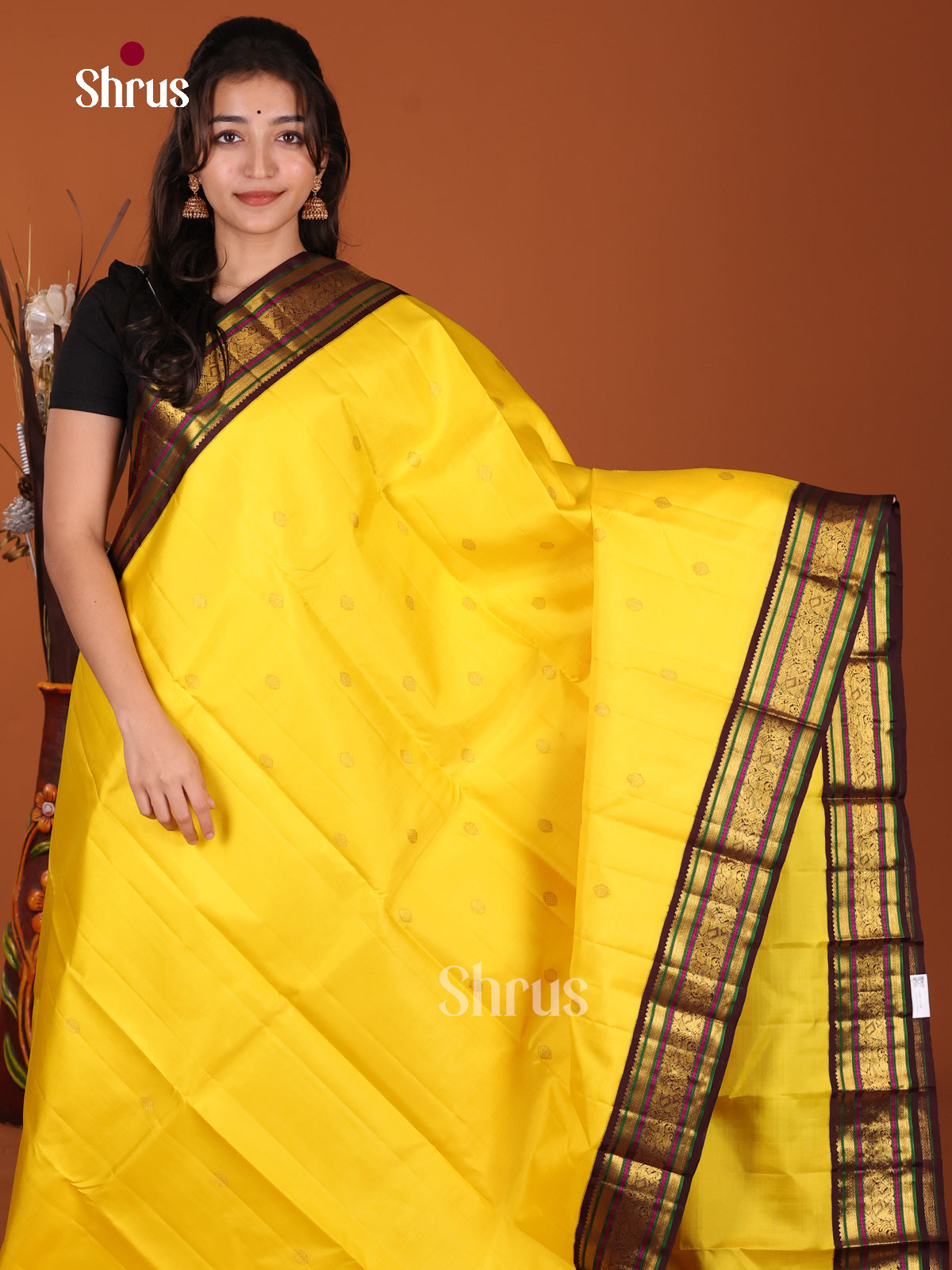 DKS22233 - Kanchipuram Korvai Plain Saree
