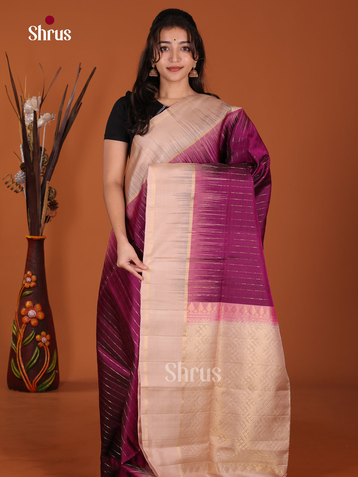DKS22246 - Soft Silk (HR) Saree - Shop on Shrus.com