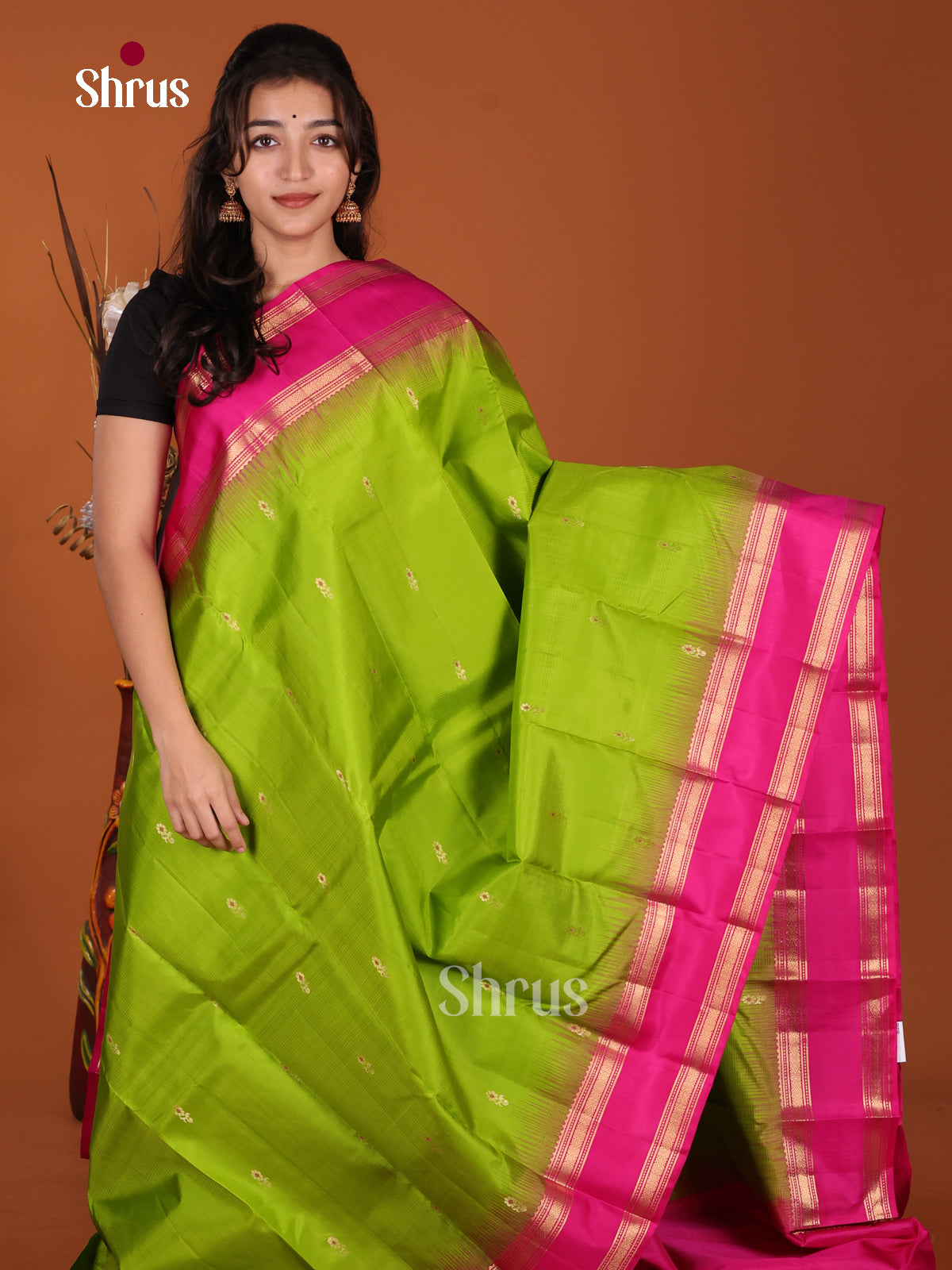 DKS22255 - Kanchipuram Rettapet Saree - Shop on Shrus.com