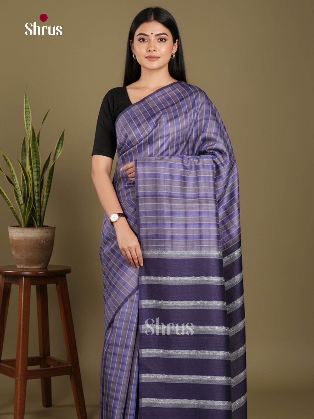 Blue & Grey- Shibori Saree