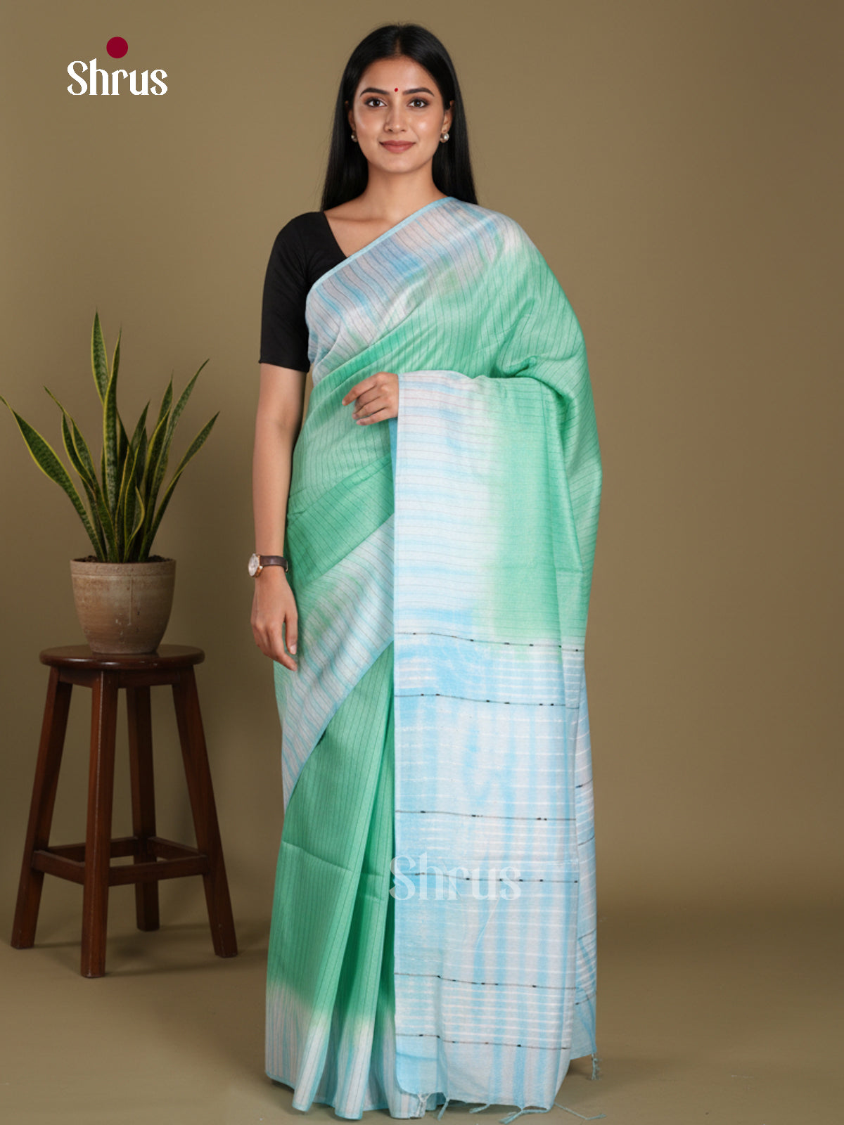 DKS22316 - Shibori Saree - Shop on Shrus.com