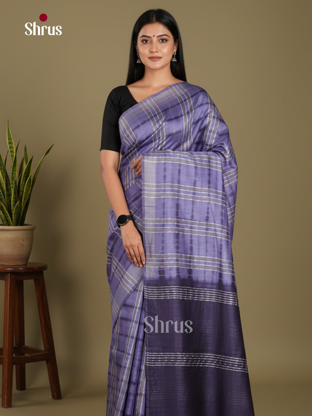 Blue & Dark Blue- Shibori Saree