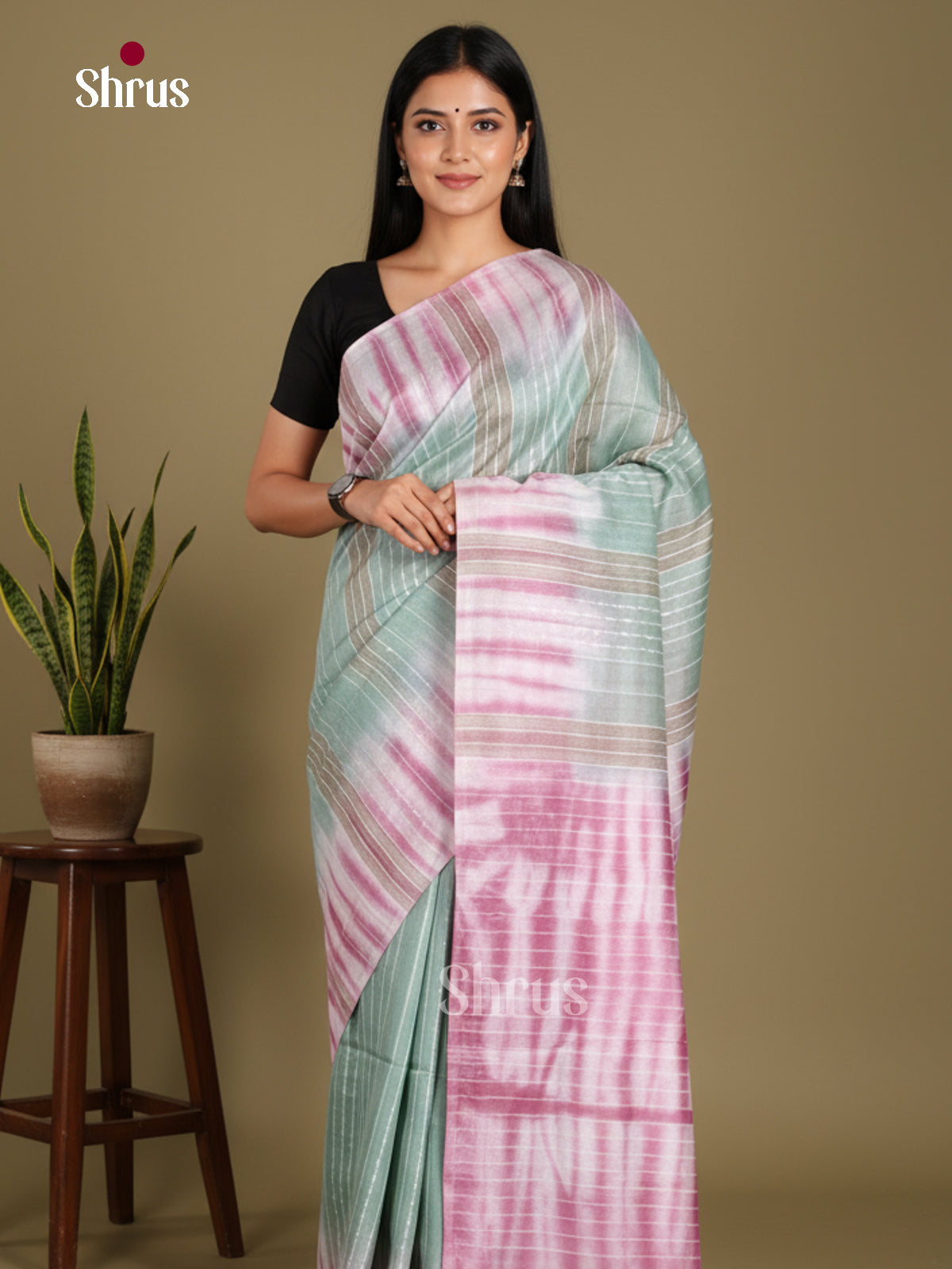 DKS22359 - Shibori Saree - Shop on Shrus.com