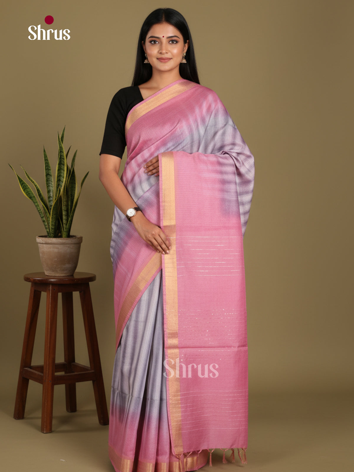 DKS22374 - Shibori Saree - Shop on Shrus.com
