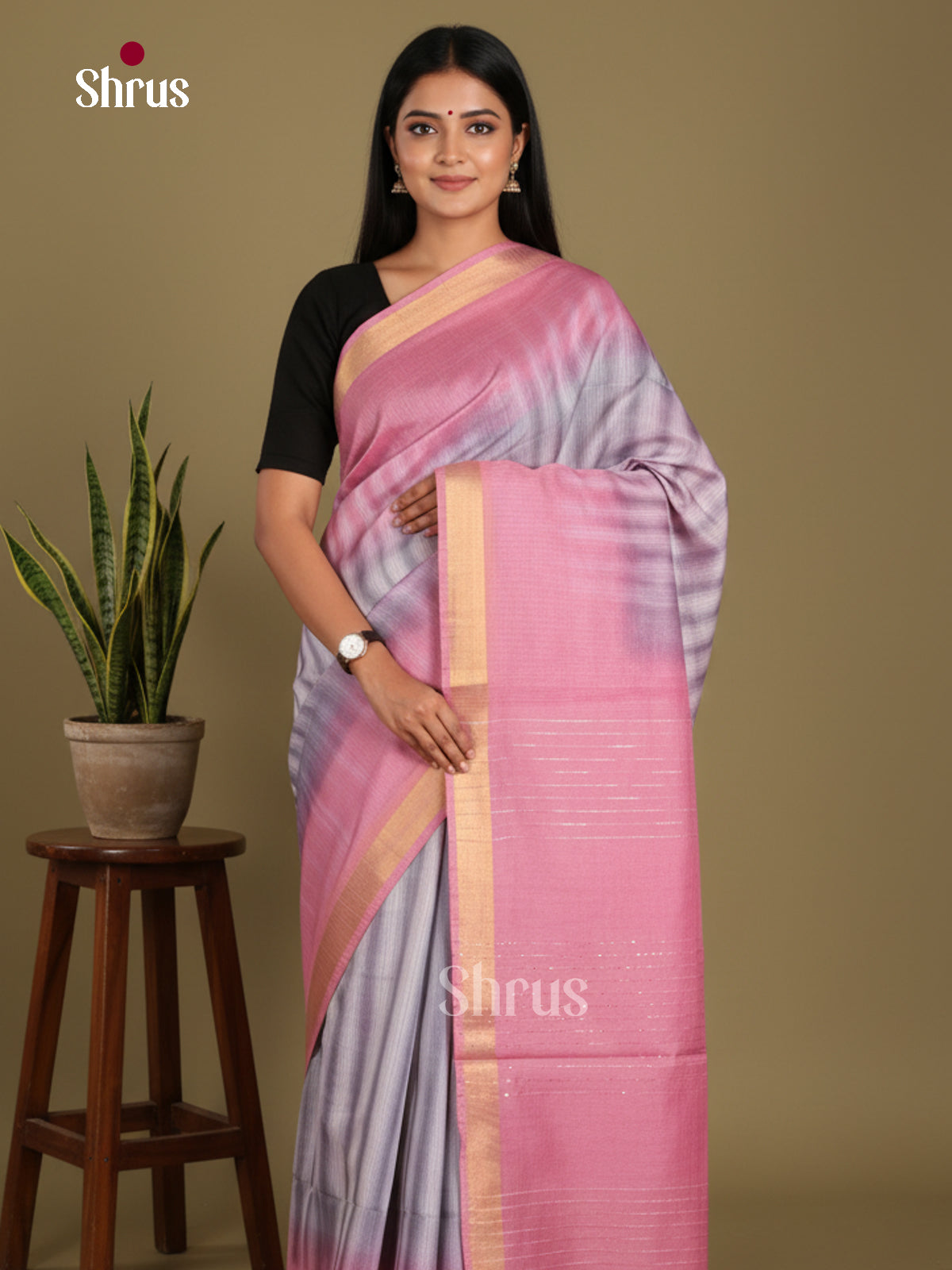 DKS22374 - Shibori Saree - Shop on Shrus.com