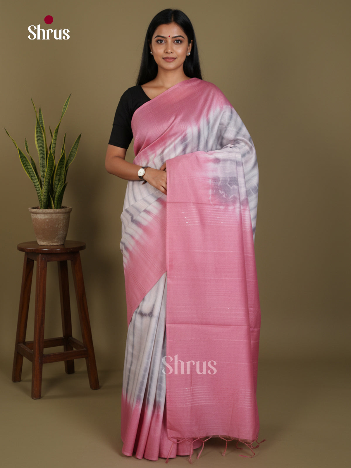 DKS22397 - Shibori Saree - Shop on Shrus.com