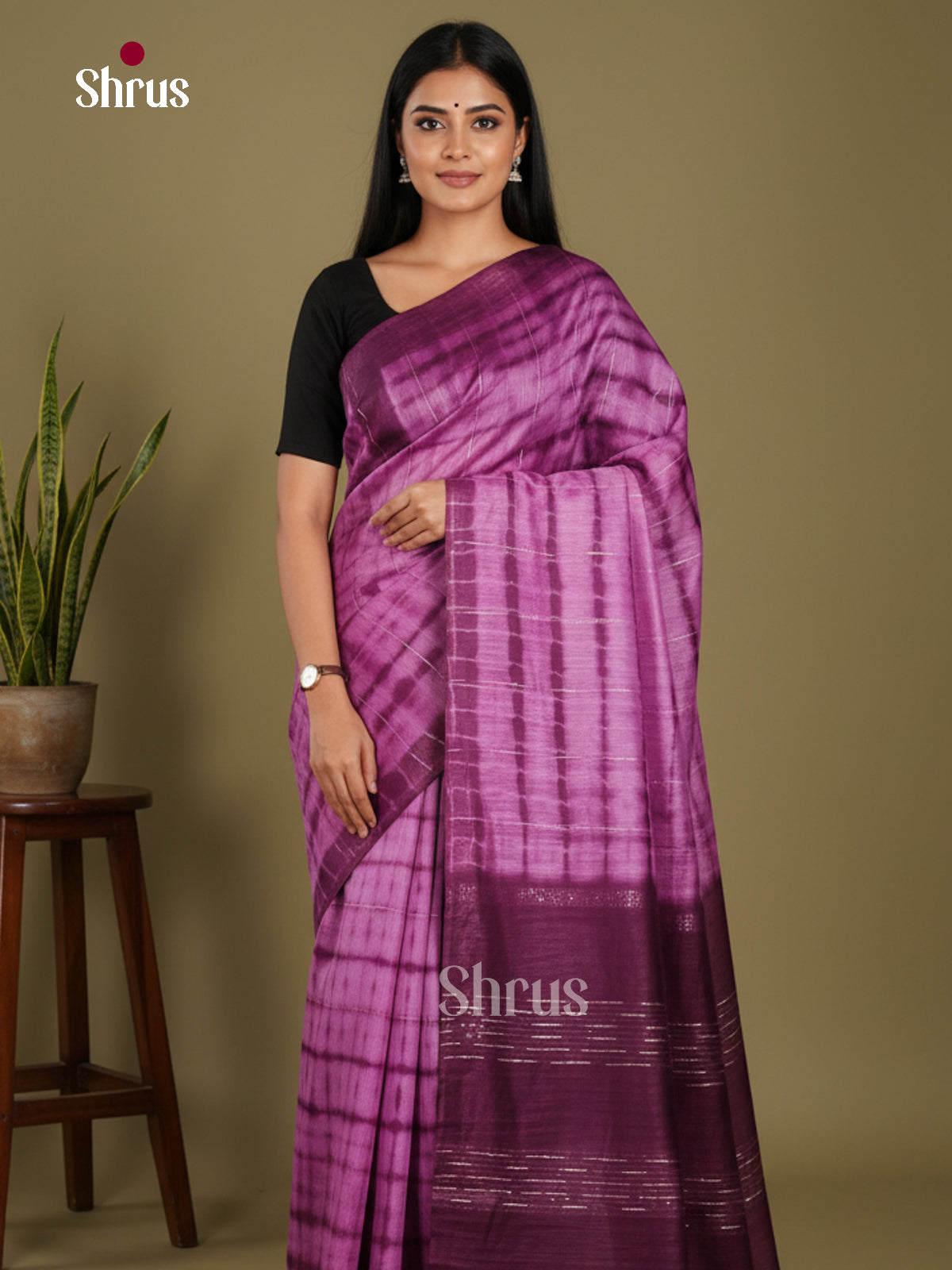 DKS22400 - Shibori Saree - Shop on Shrus.com