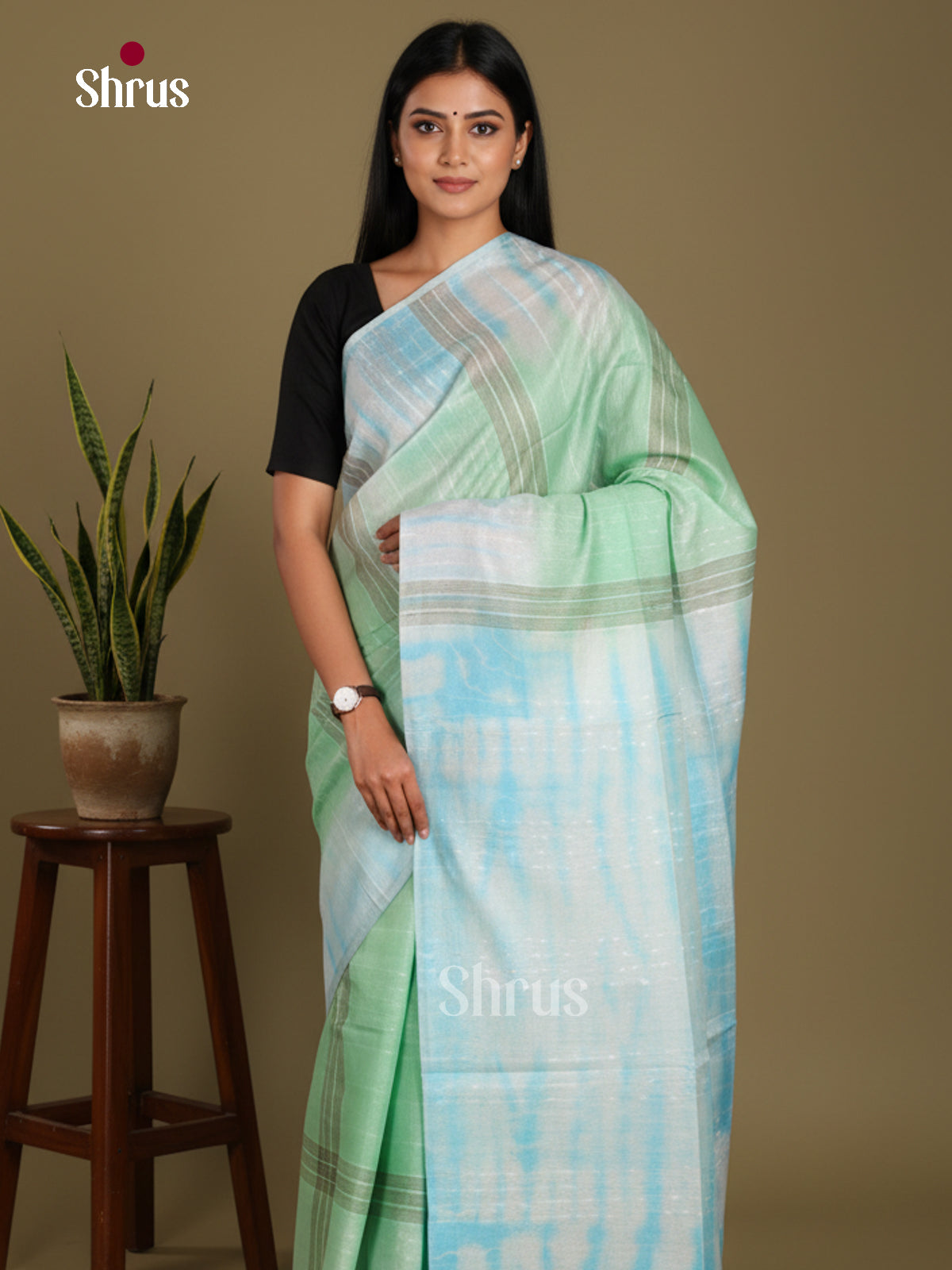DKS22405 - Shibori Saree - Shop on Shrus.com