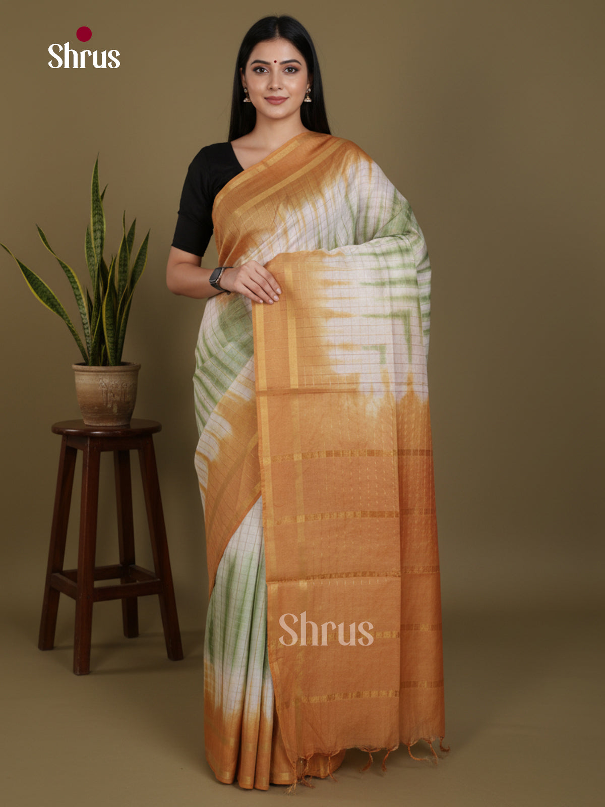 DKS22407 - Shibori Saree
