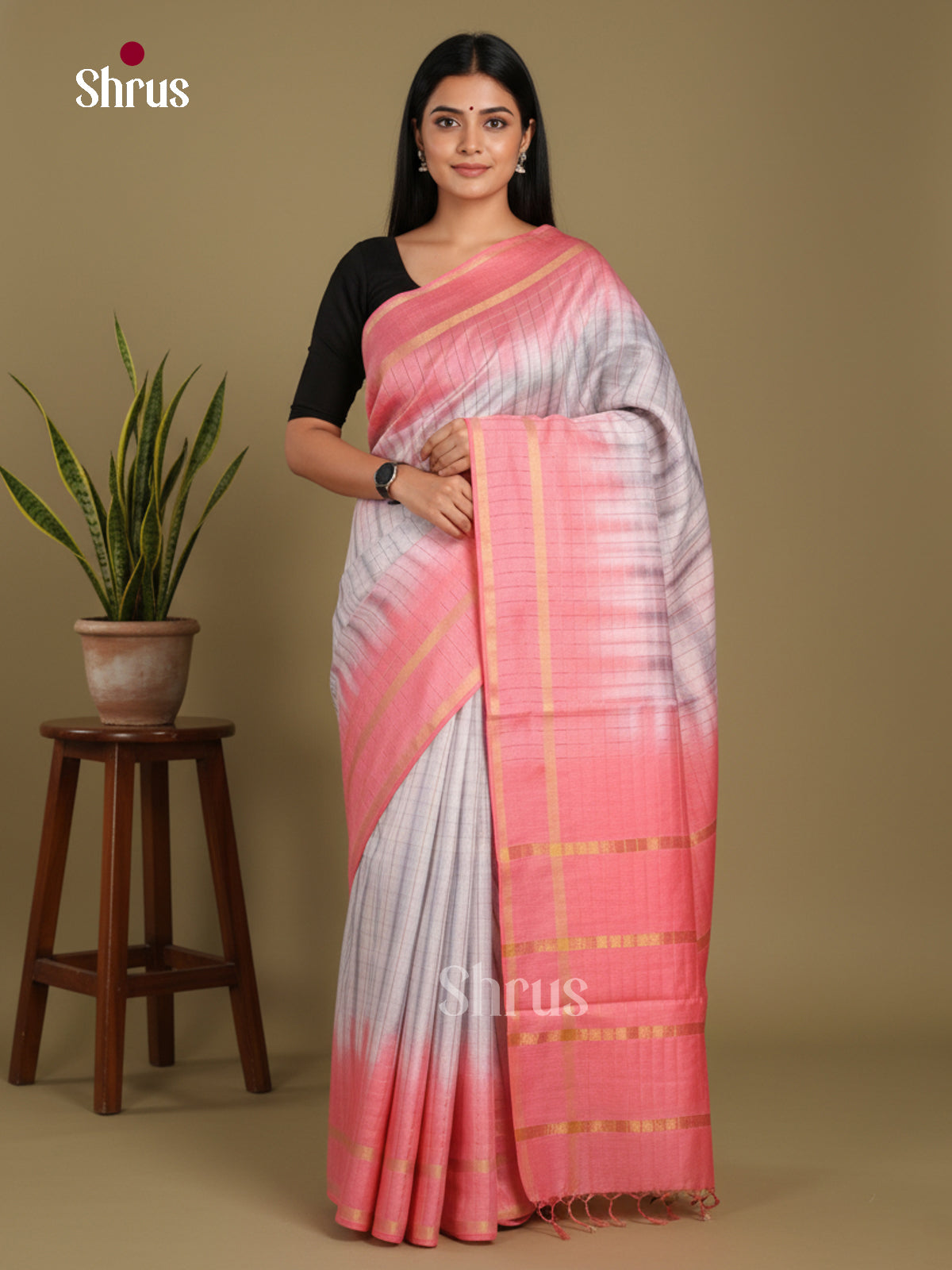 DKS22410 - Shibori Saree - Shop on Shrus.com